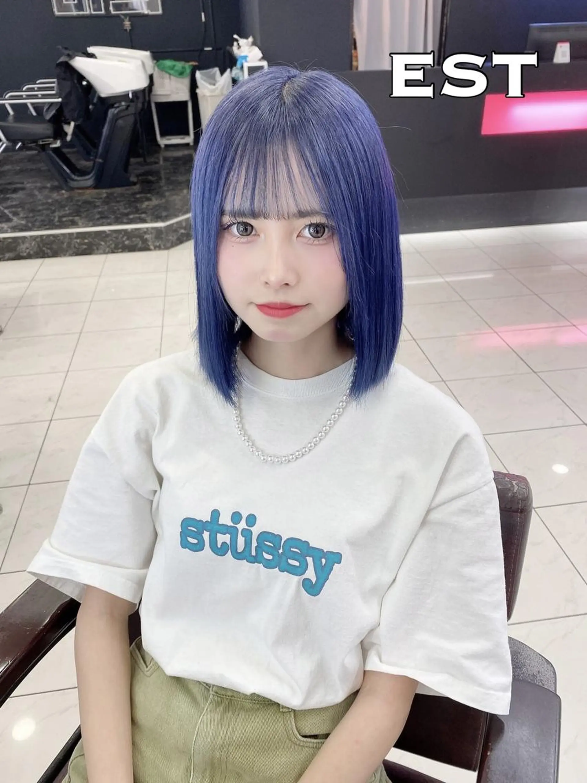 ロング カラー ヘアアレンジ シールエクステ バレイヤージュ ベージュカラー ブリーチ ケアブリーチ M. KURUMIのヘアスタイル