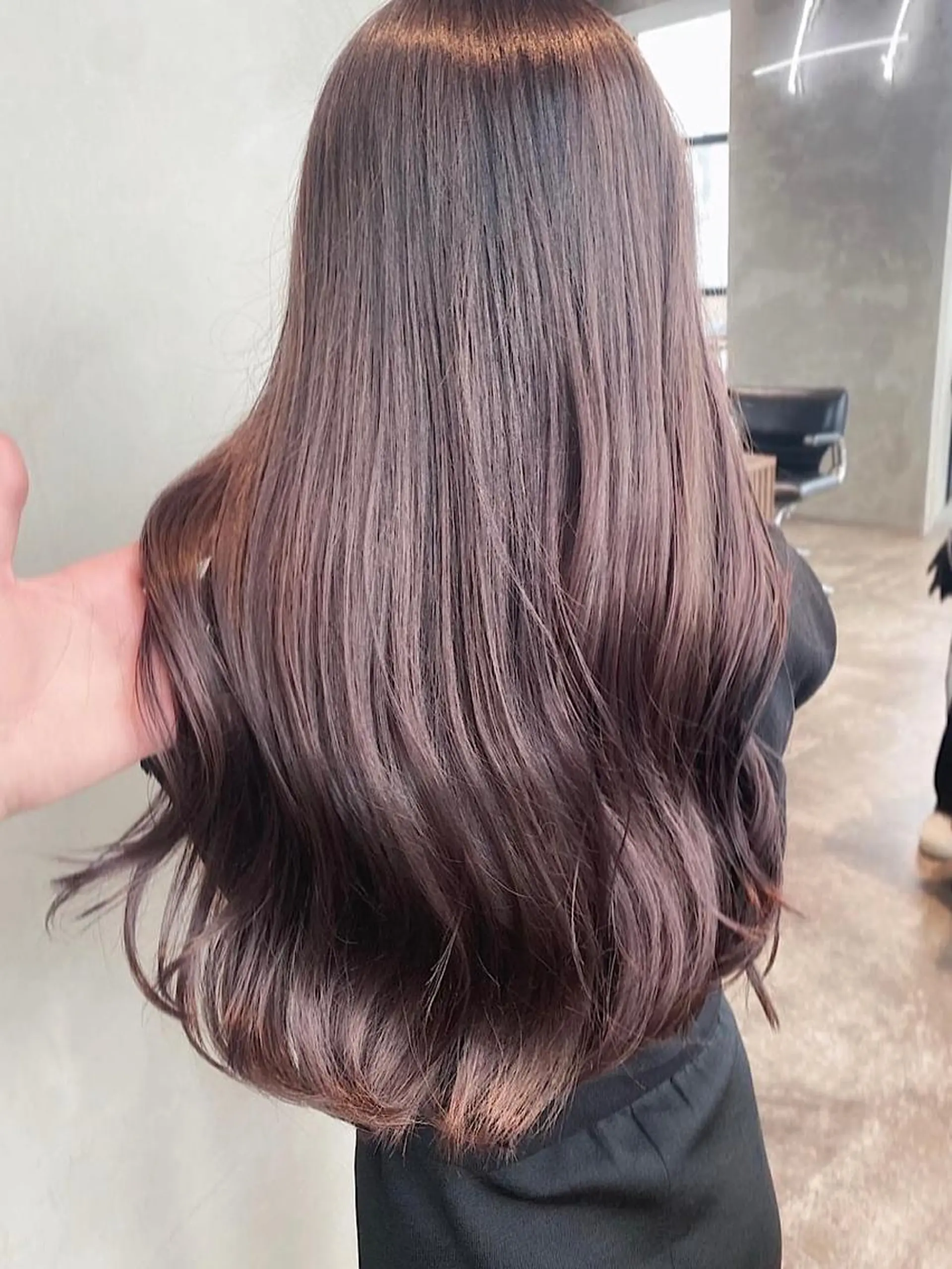 ロング カット ヘアカラー トリートメント youres hair 髪質改善トリートメント&ヘッドスパ  新宿三丁目店所属・髪質改善/艶髪 韓国レイヤー/えすたのヘアスタイル