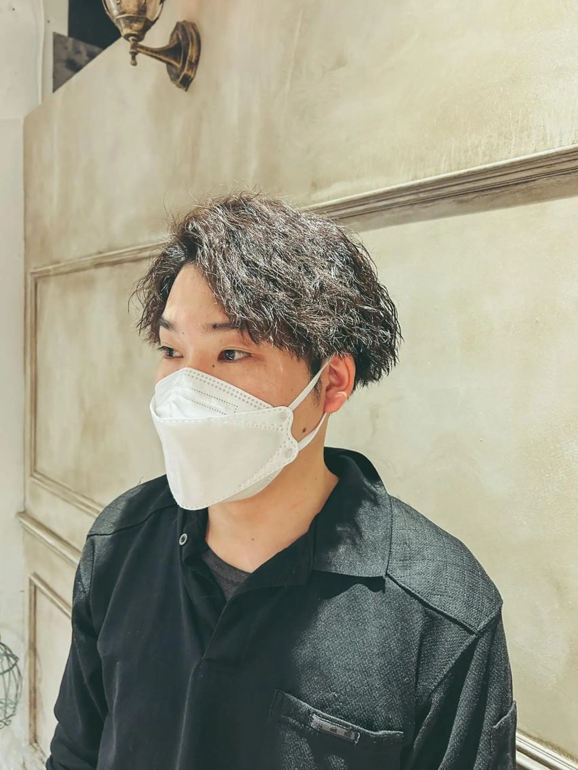 ショート パーマ メンズ メンズパーマ メンズツイストパーマ ツイストパーマ Lilly所属・成田 智彩のヘアスタイル