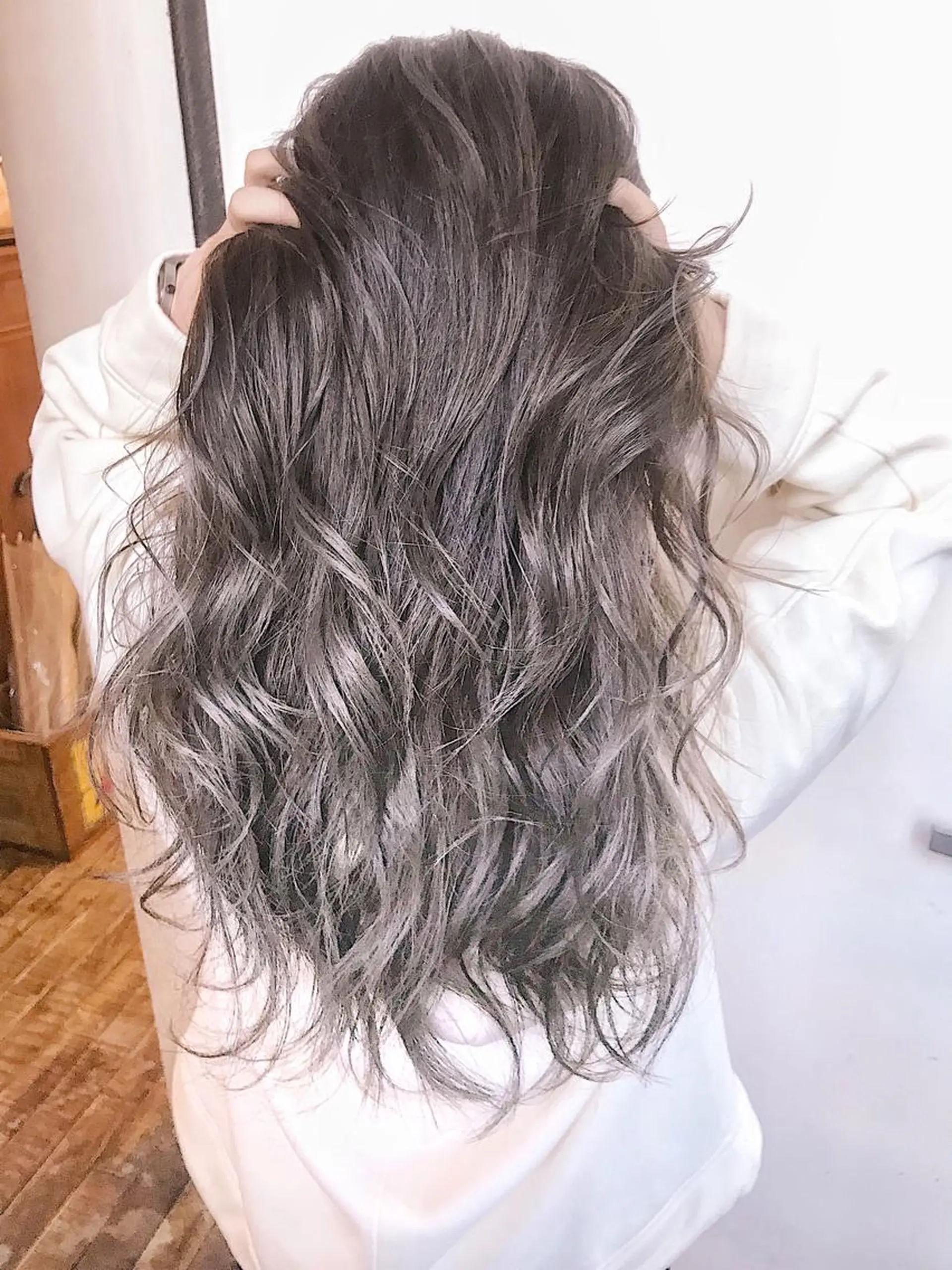 セミロング カラー ヘアアレンジ カット ヘアカラー WATARU🔥／ 外国人風ハイライトのヘアスタイル