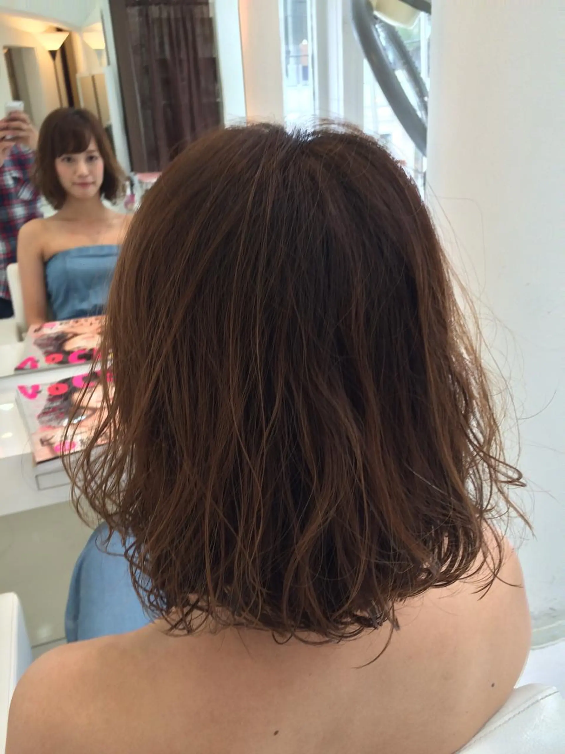 ミディアム セミロング カラー パーマ グラデーションカラー STAR所属・内藤 達也のヘアスタイル