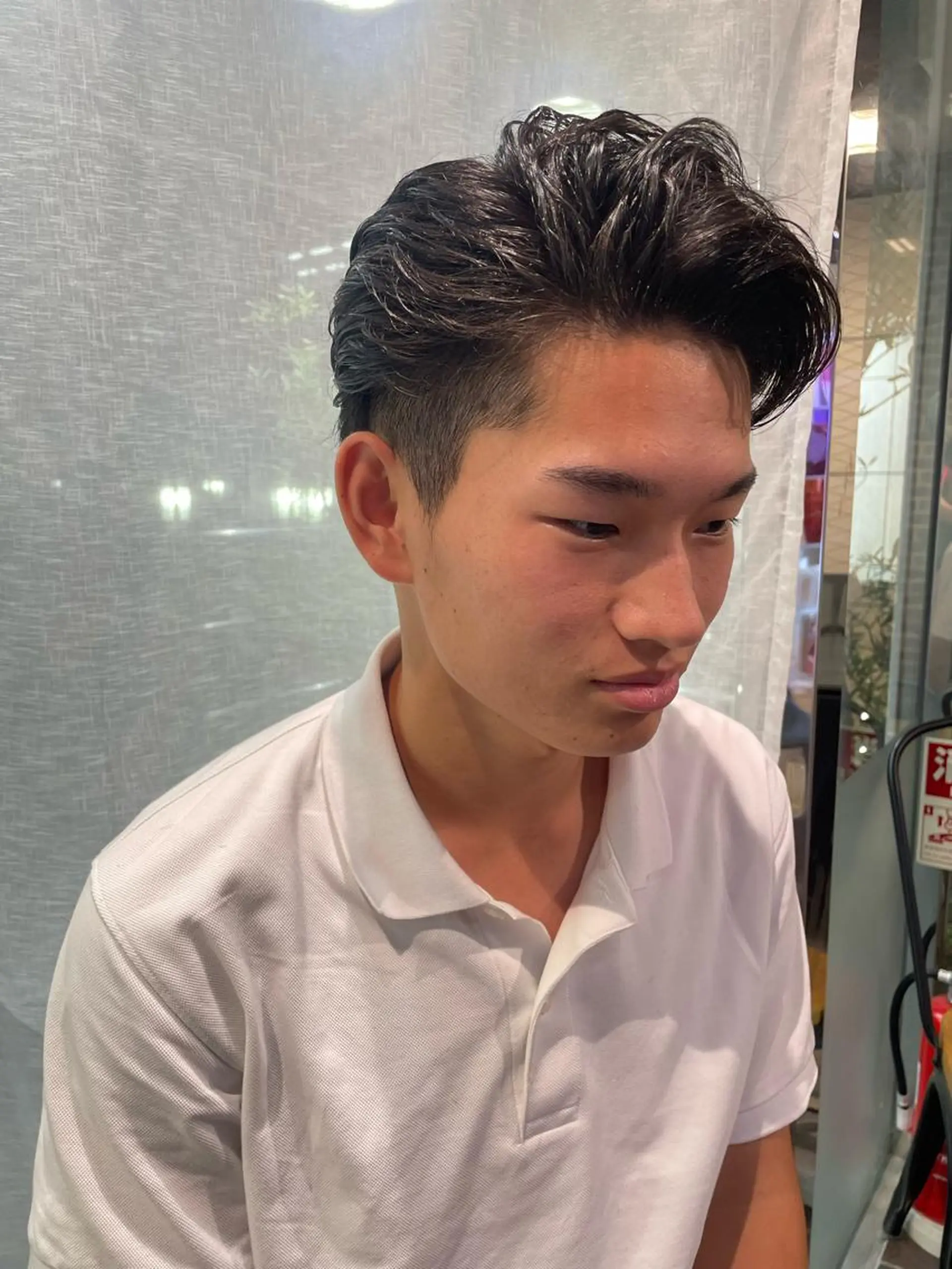 メンズ メンズハイトーン メンズパーマ 学生(メンズ向け) メンズ/艶髪/カラー サクラ🌸のヘアスタイル