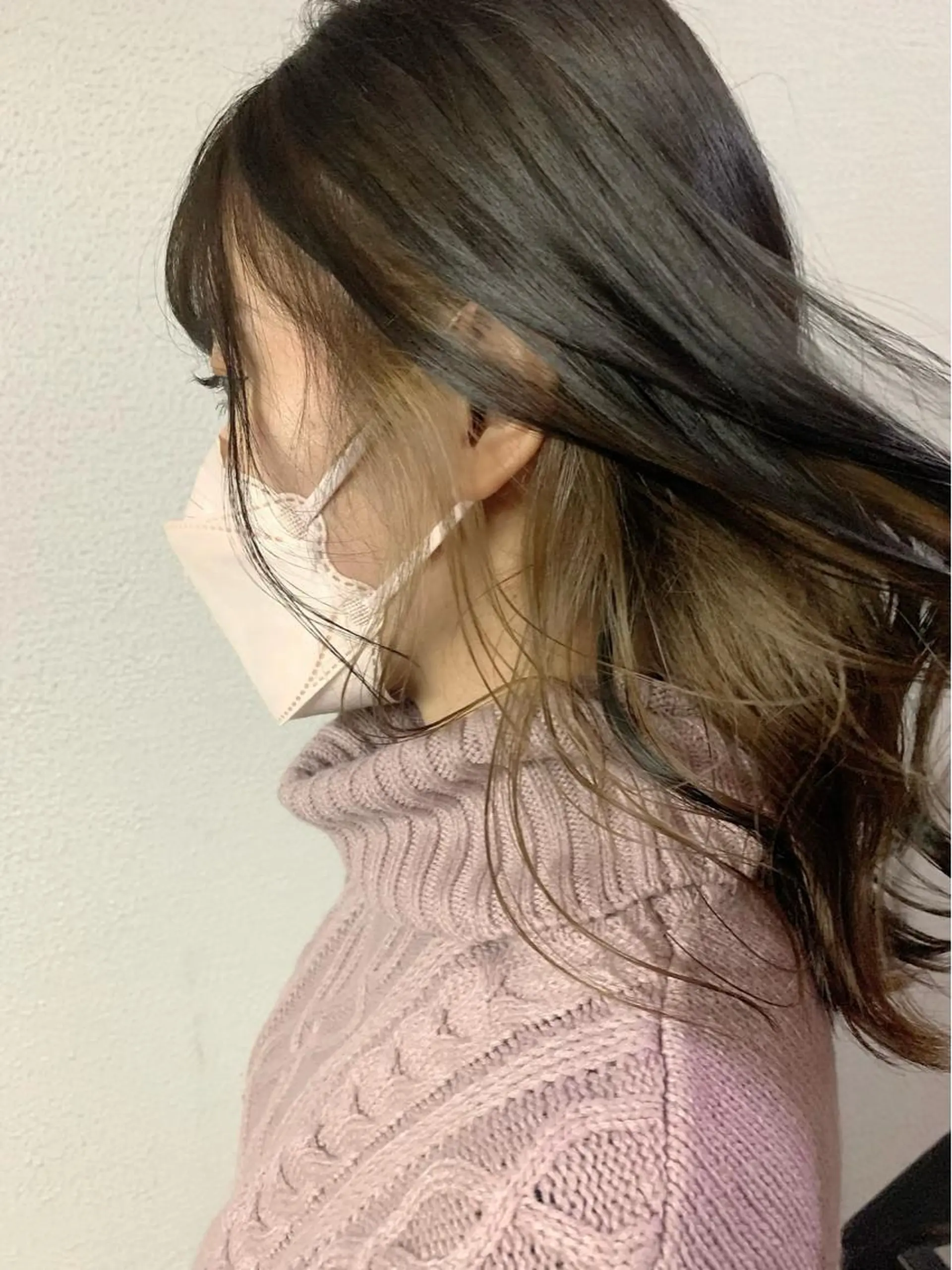 ミディアム カラー ヤマグチ リョウのヘアスタイル