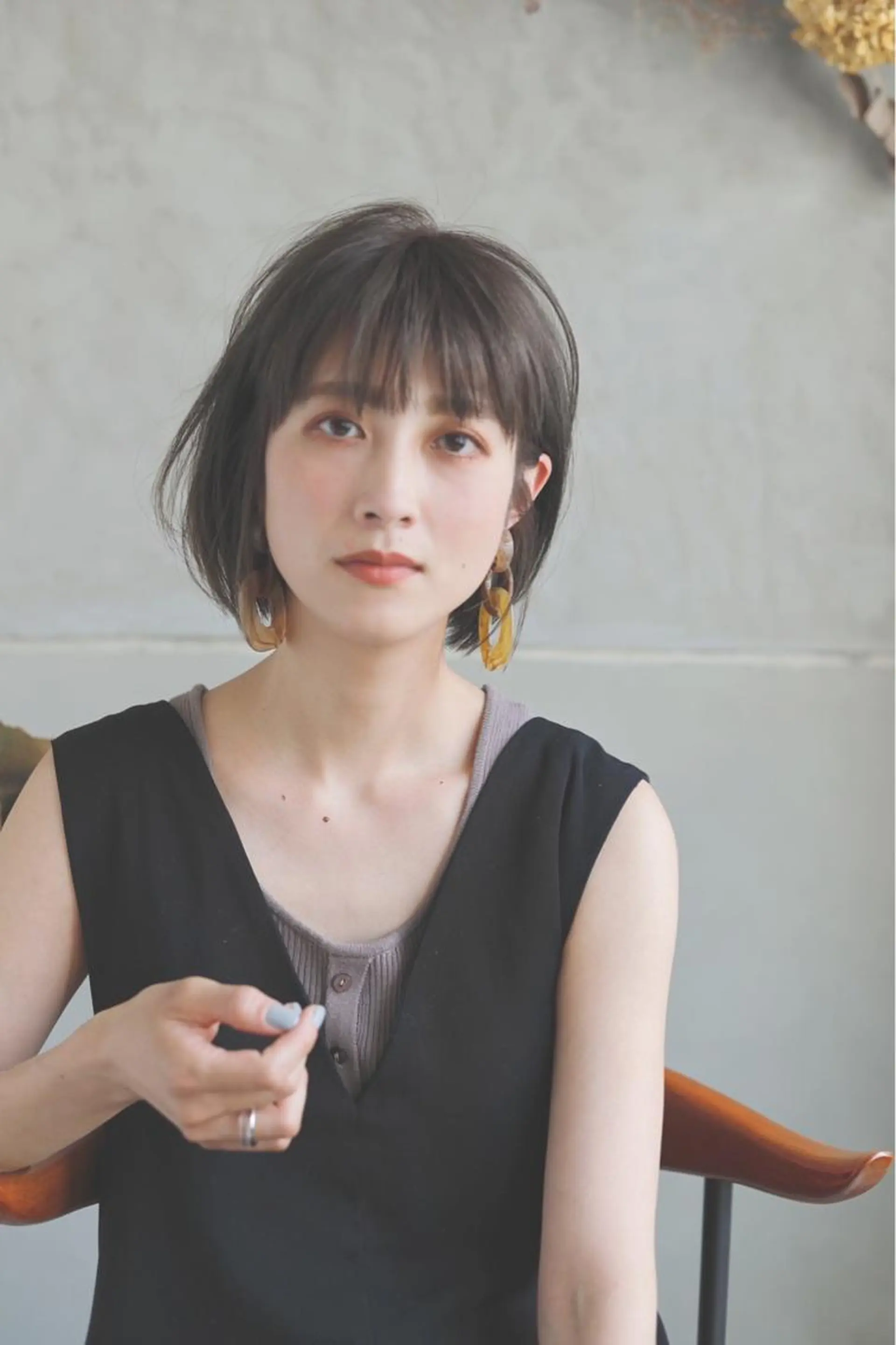 ショート カット ヘアカラー トリートメント 落合 妙佳のヘアスタイル