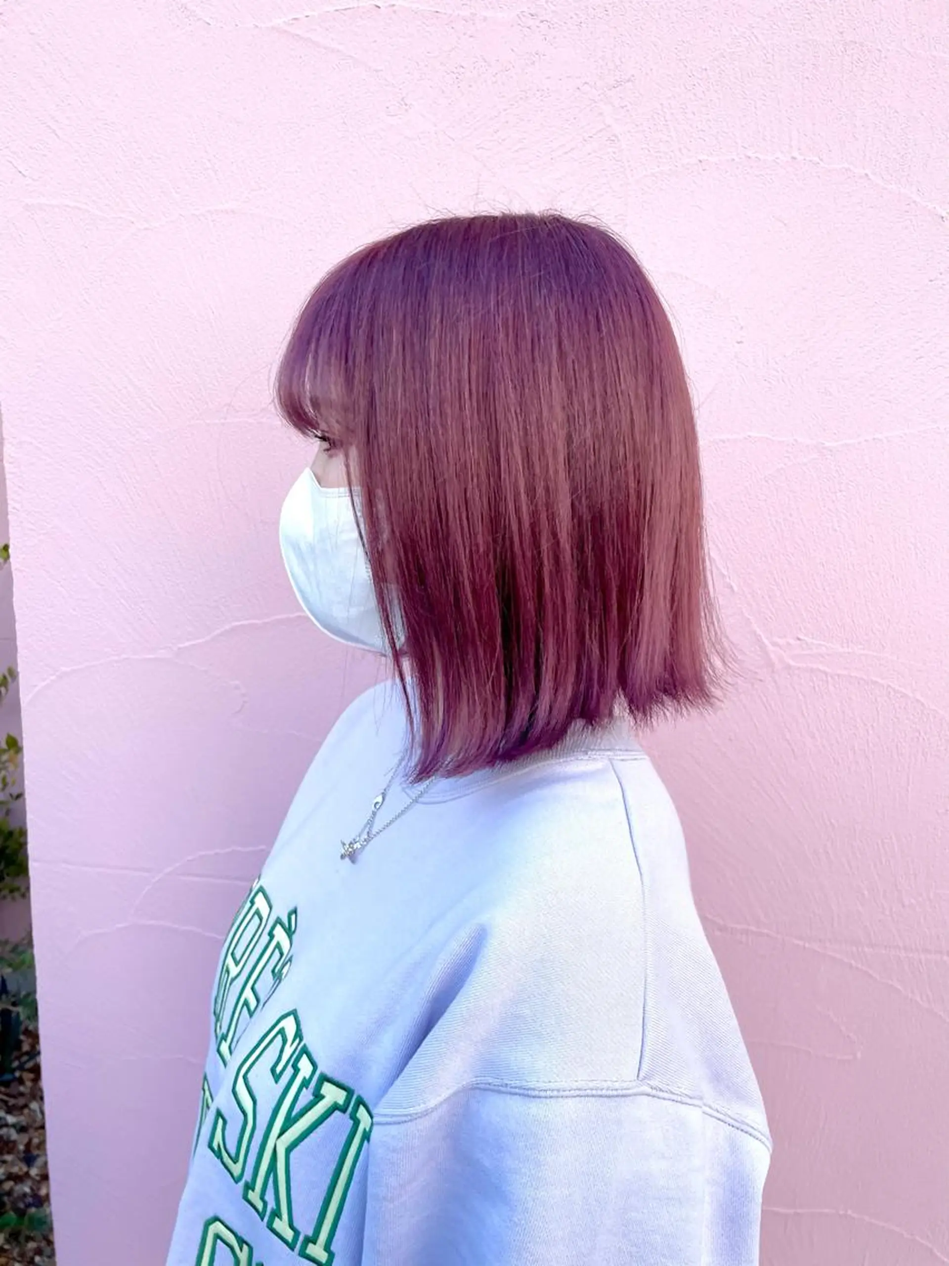セミロング カラー ブリーチ ブルーカラー 透明感カラー デザインカラー インナーカラー れいな🌼 ボブ･艶カラー🌼のヘアスタイル