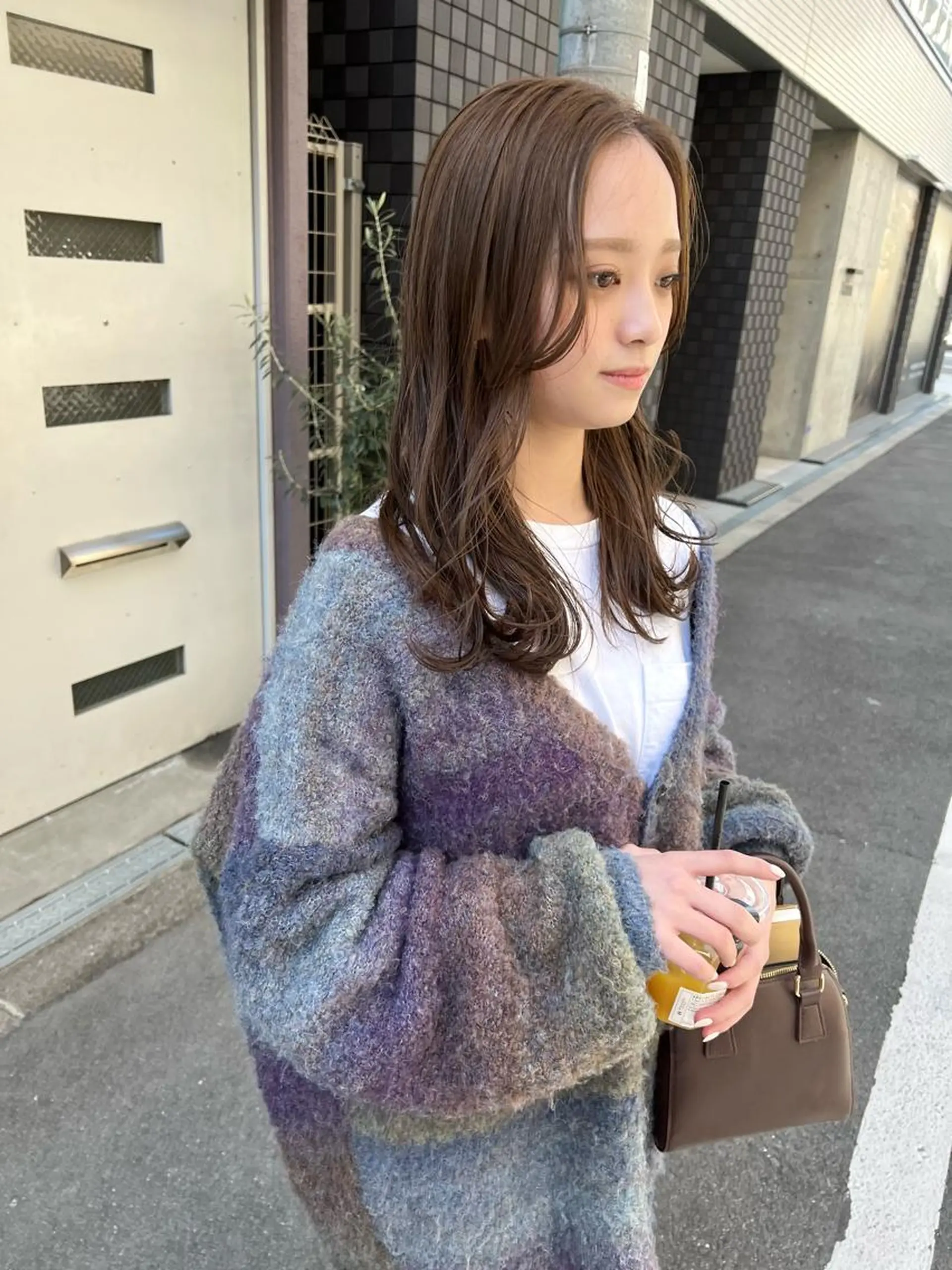 カラー レイヤーパーマ/ 顔周りカット🎀メイのヘアスタイル