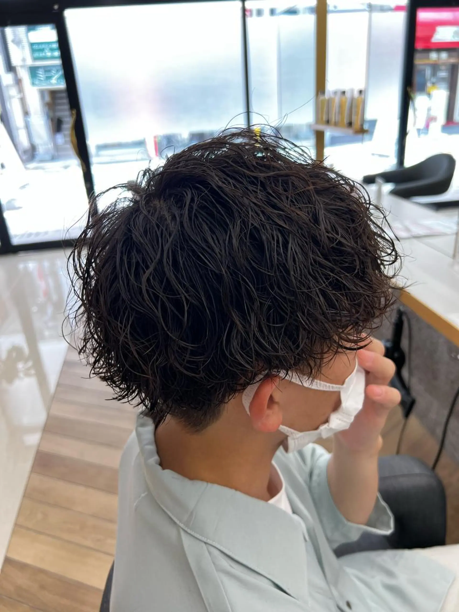 ミディアム パーマ メンズ ミディアムパーマ メンズパーマ 波巻きパーマ 🪐メンズ特化 ヤマクラ　タイキのヘアスタイル