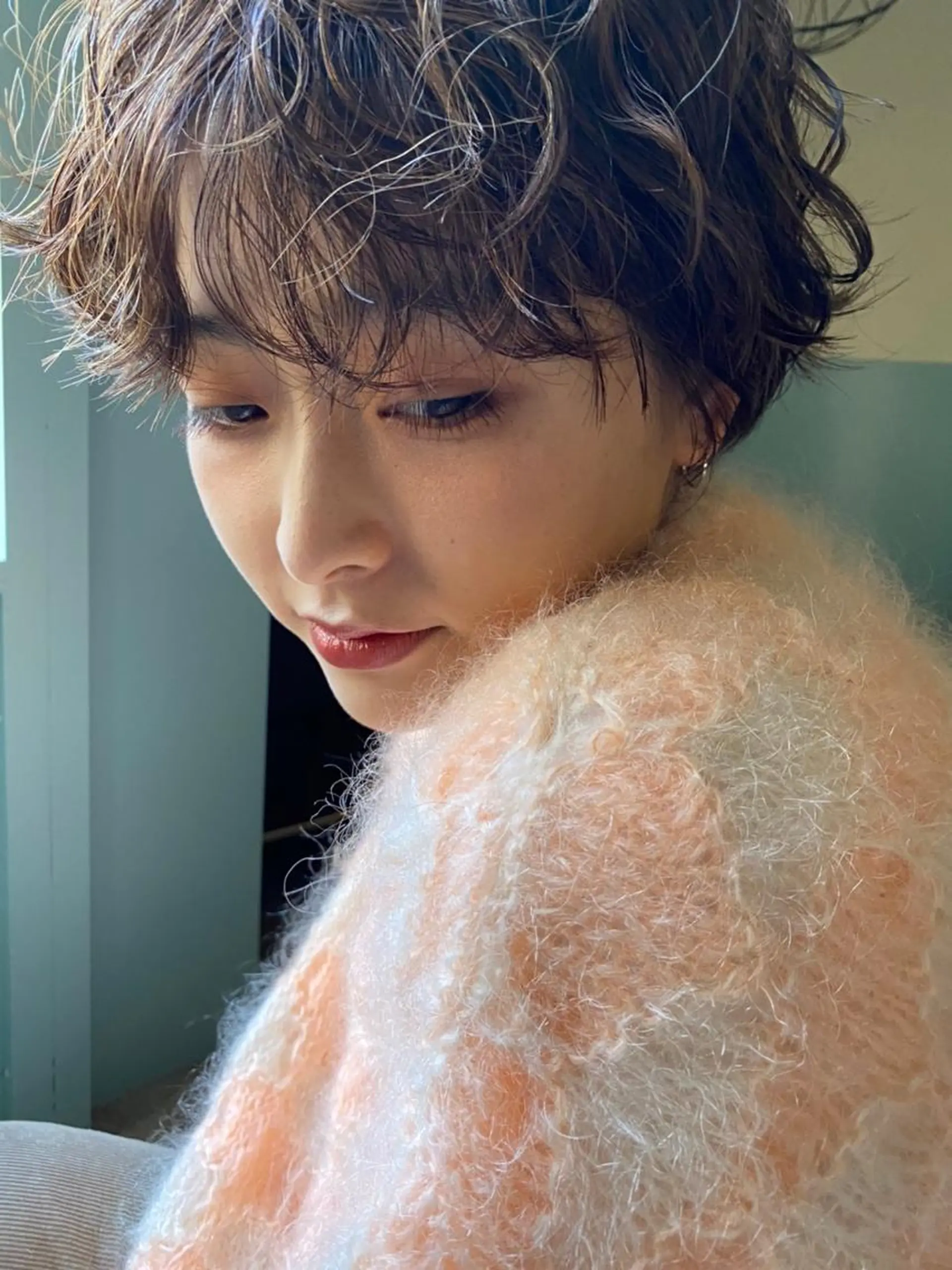 ショート カラー ヘアアレンジ アクアカラー ダブルカラー グラデーションカラー ハイライトカラー イルミナカラー 💈Chlom💈_ 公式_NewOpenのヘアスタイル