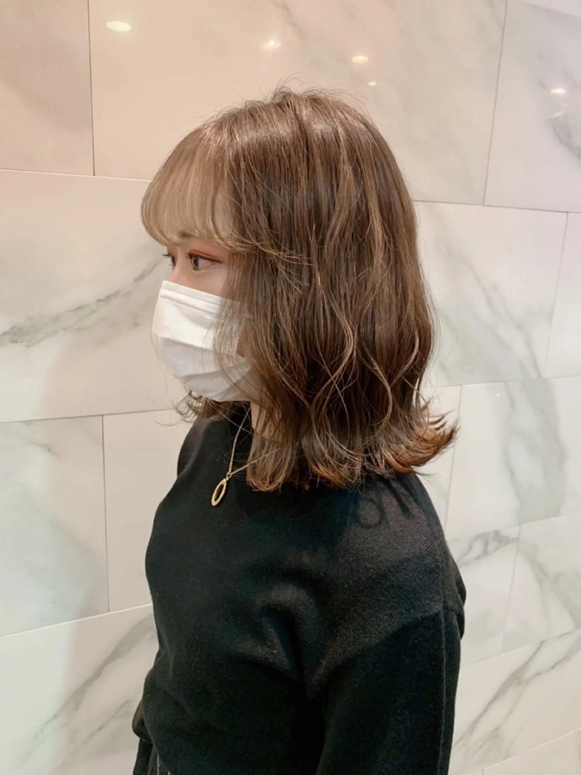 ミディアム カラー ヘアアレンジ youres hair WEST所属・ウルトワ髪質改善 ディレクター/熊倉都のヘアスタイル