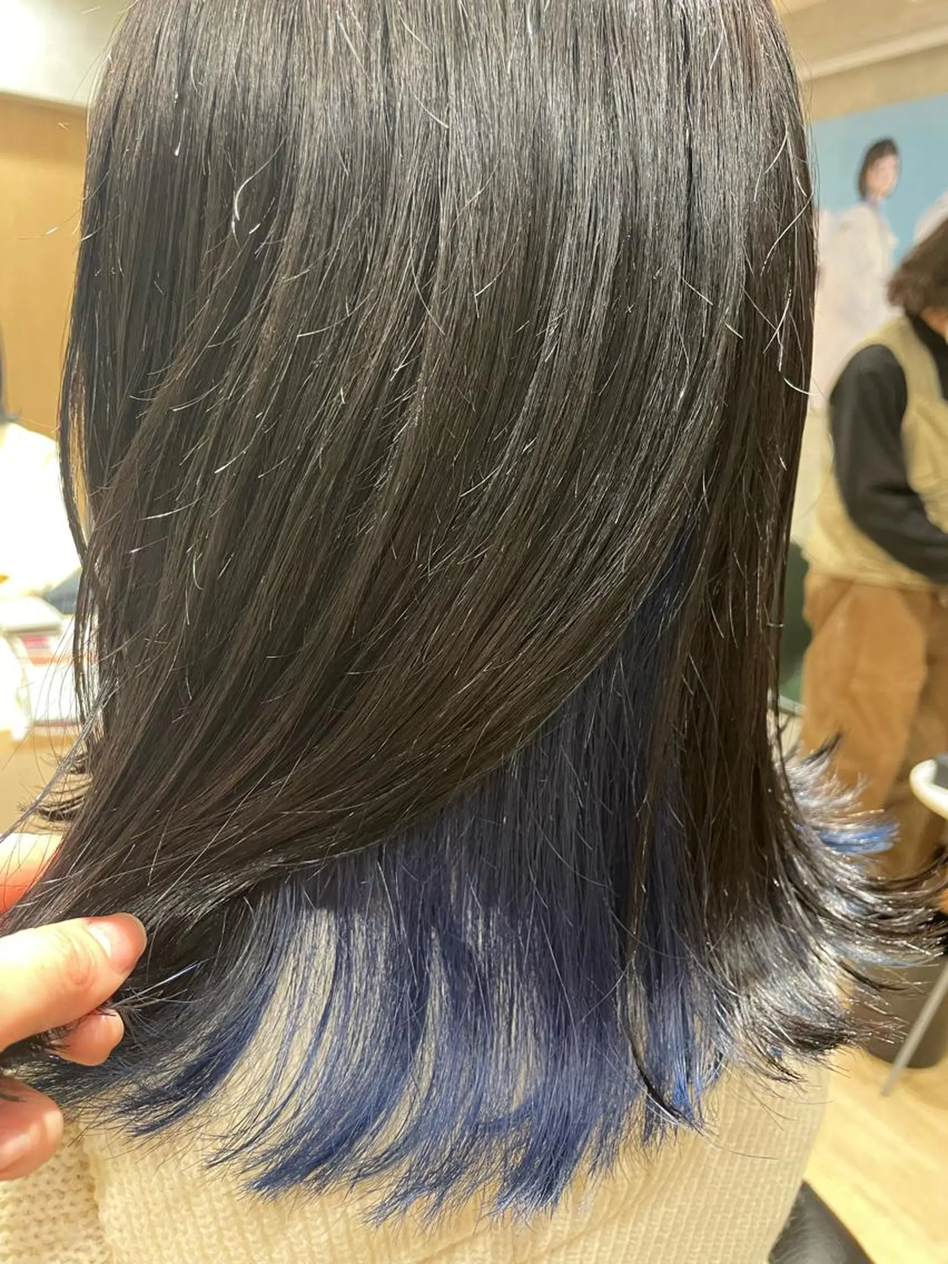 ミディアム カラー エンドウ ミノリ🤎 /半個室/レイヤーのヘアスタイル