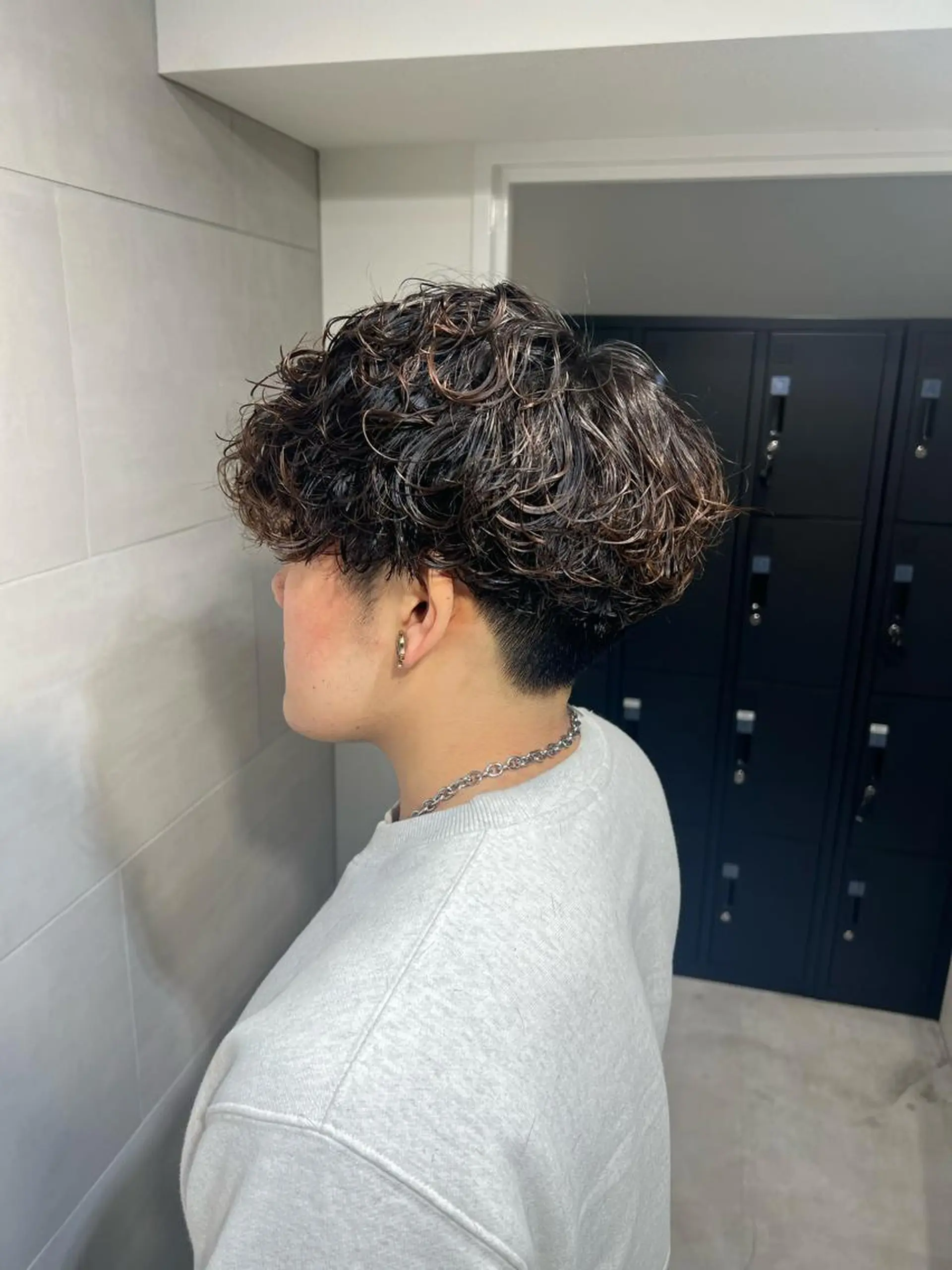 ショート パーマ メンズ メンズパーマ カット パーマ je suis heureuse所属・ハイライトカラー 🌀ゆい❣️のヘアスタイル