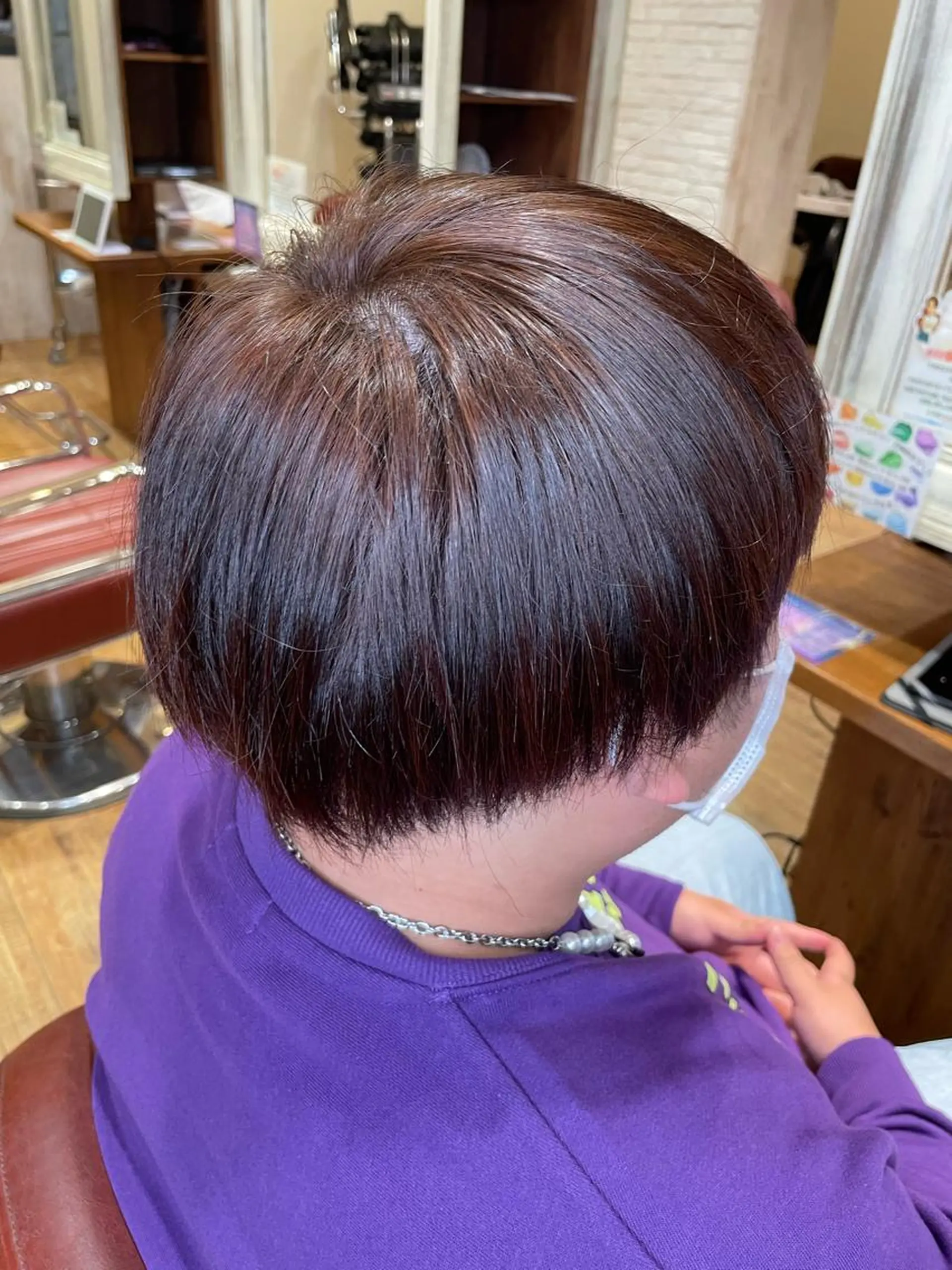 カラー ブラウンカラー レッドカラー MINDS LINO Reinaのヘアスタイル