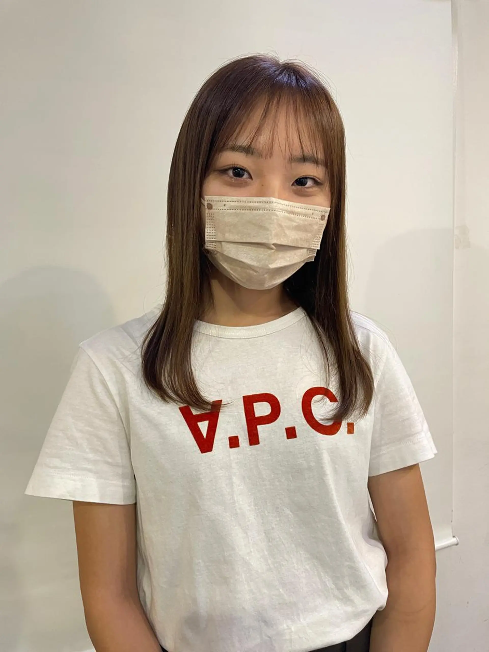 ミディアム カラー silo所属・silo MOKA 顔周りカット🦦のヘアスタイル