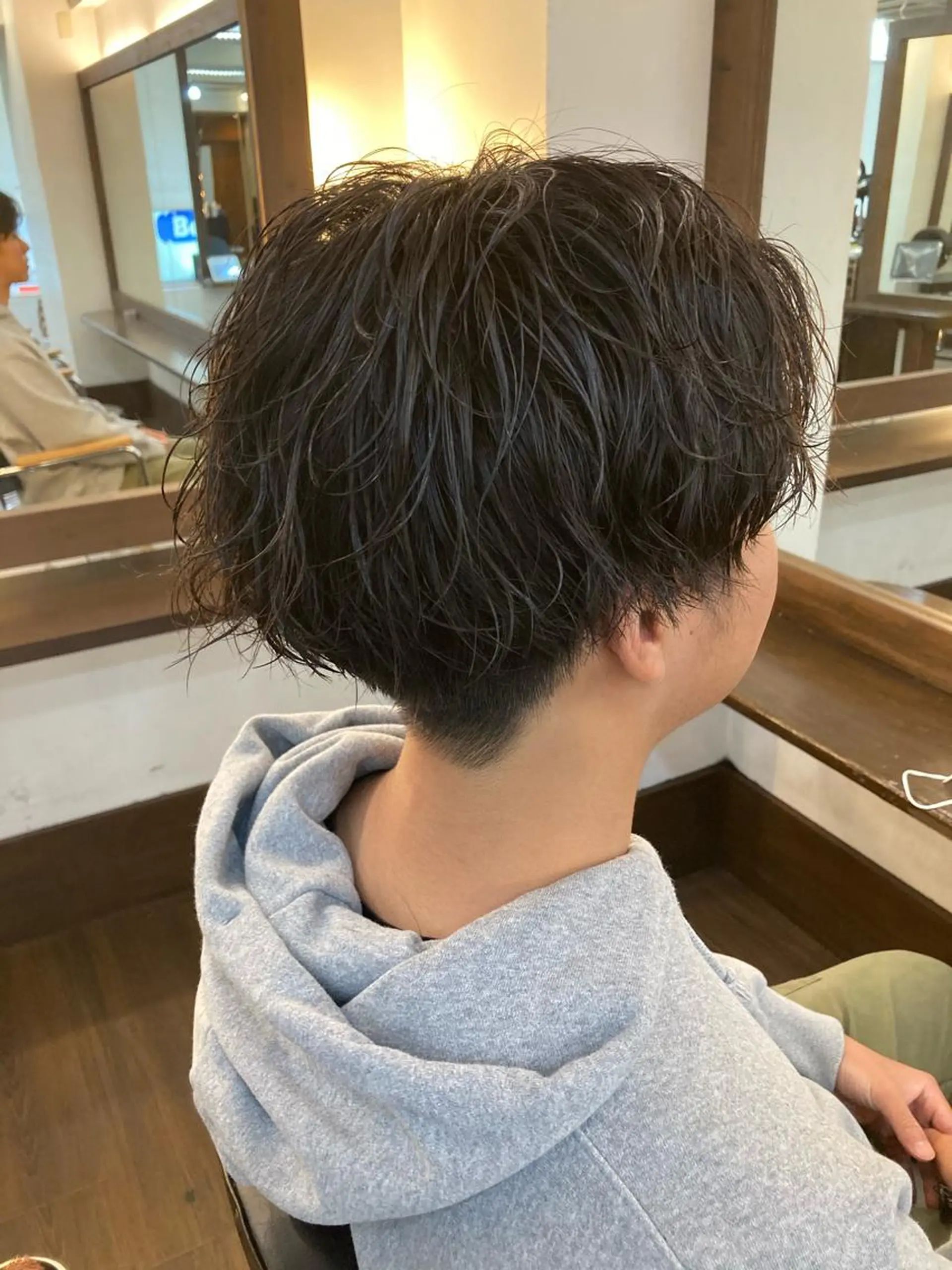 パーマ メンズ カット パーマ メンズサロン アソビ元町のヘアスタイル