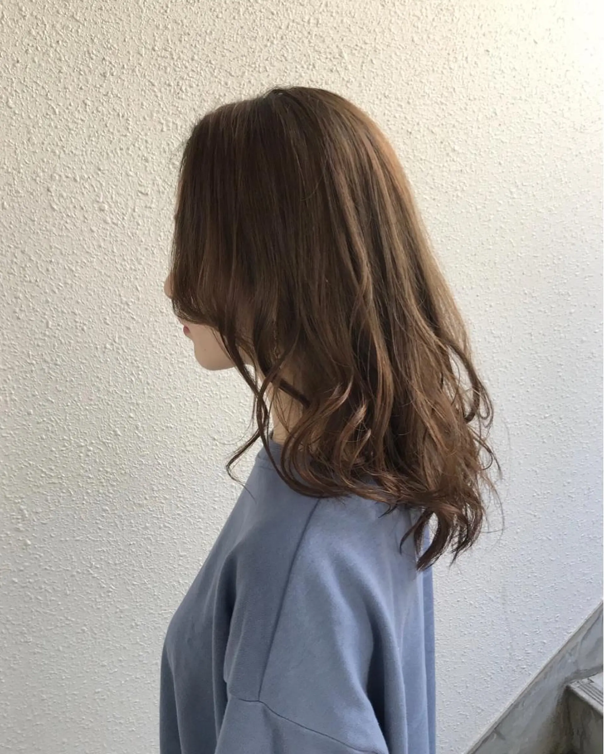 ミディアム カラー ブリーチ グレージュ インナーカラー/天神 ブリーチ/吉田のヘアスタイル