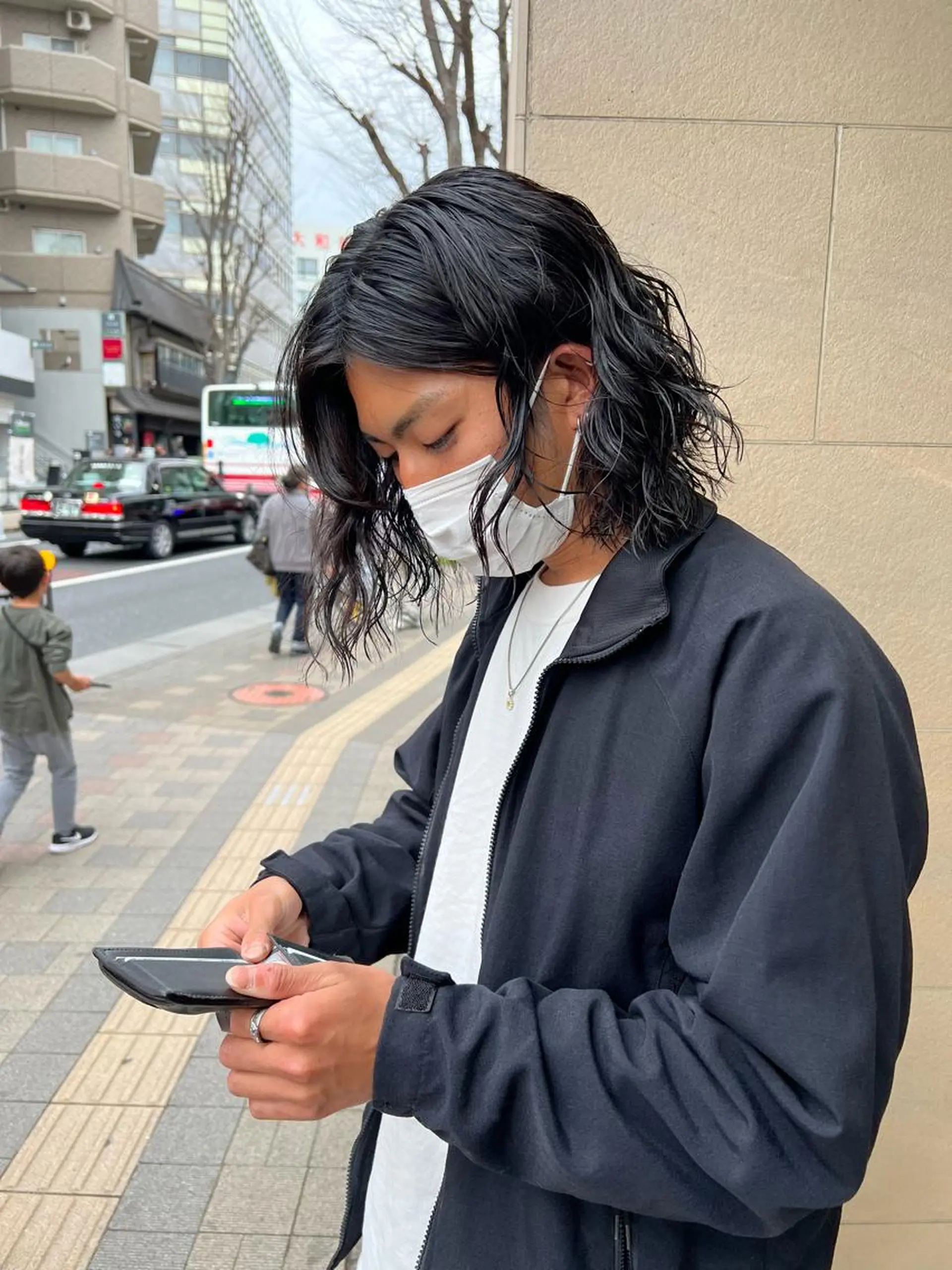 パーマ 韓国ネイル🤎 ワンホン🩷くれはのネイルデザイン