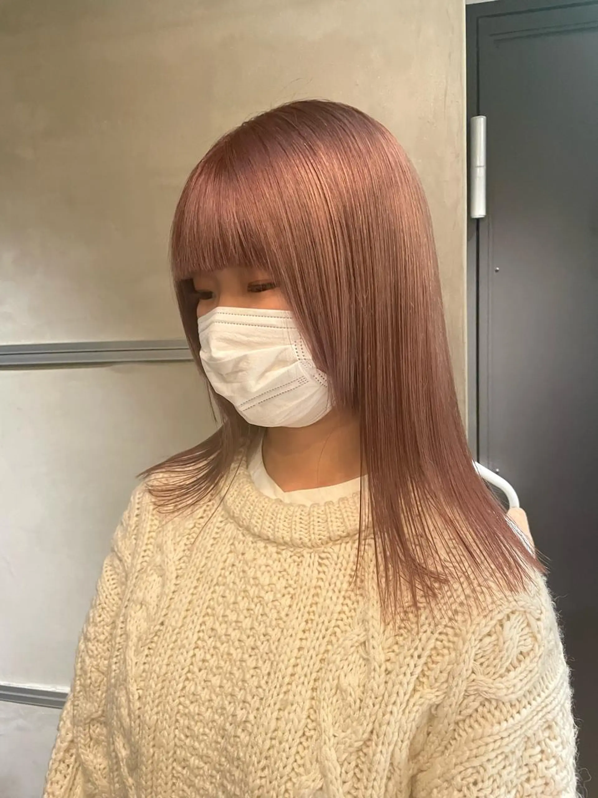 セミロング カラー classic 新横浜所属・大人girly🛋️ 🤍yukakoのヘアスタイル