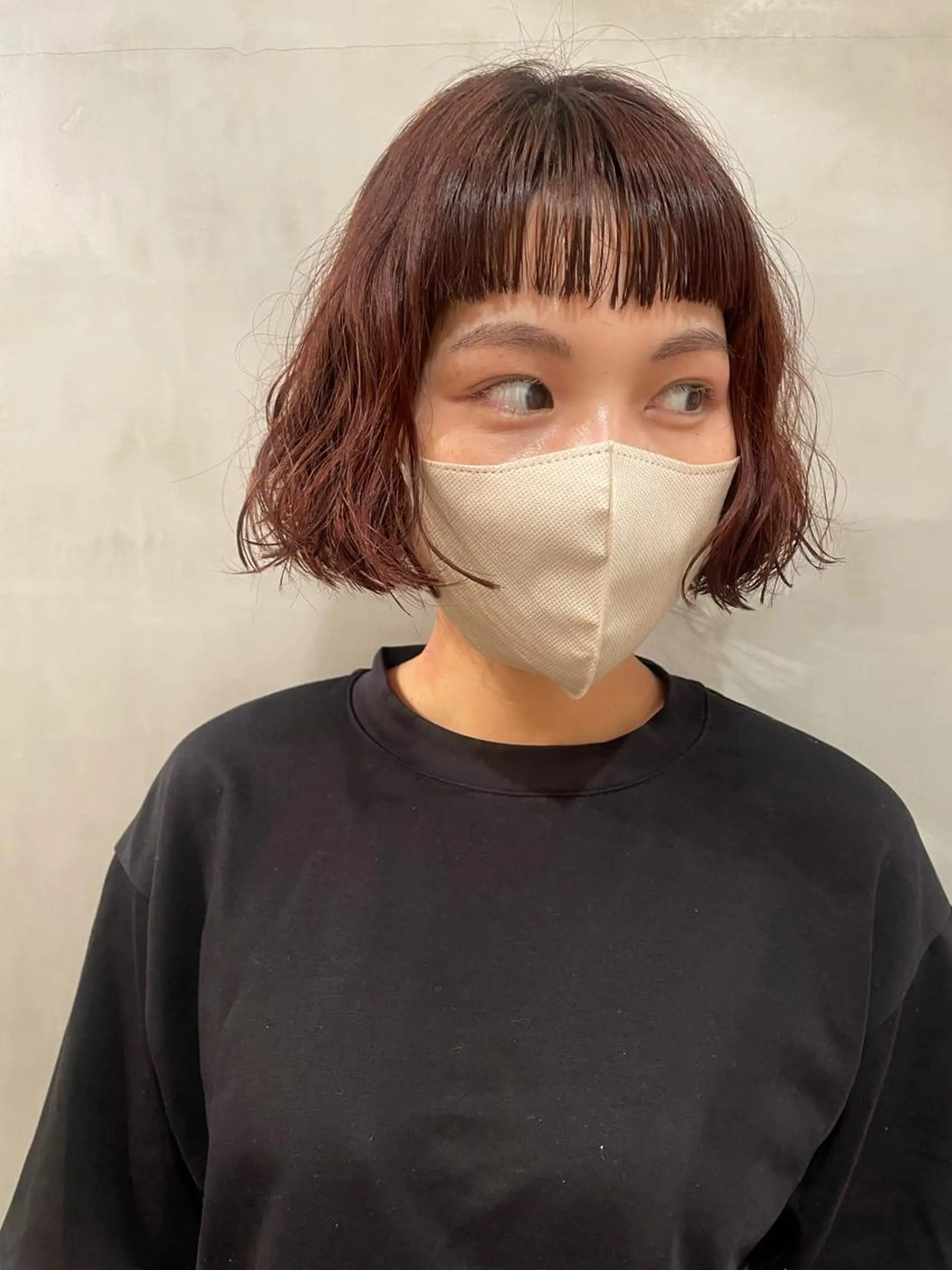 ショート カラー パーマ カット ヘアカラー トリートメント 優 作のヘアスタイル