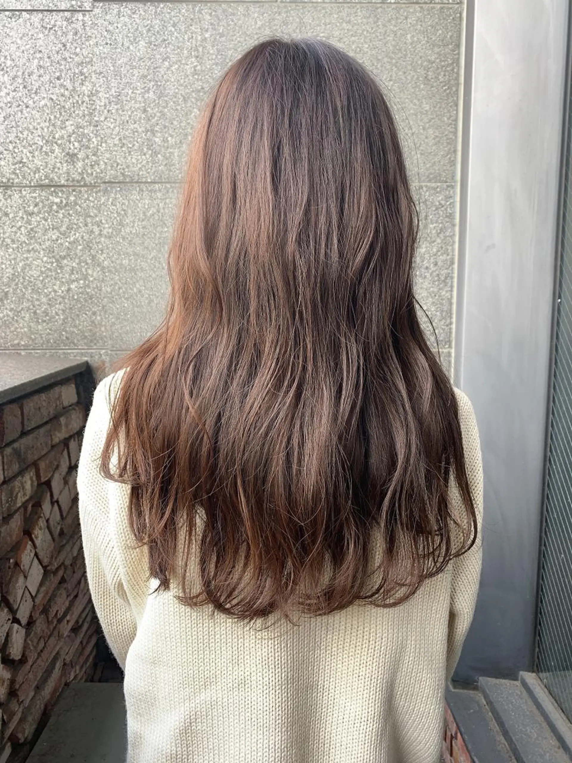 ロング カラー 透明感カラー グレージュ メンズ特化👨 細谷碧海のヘアスタイル