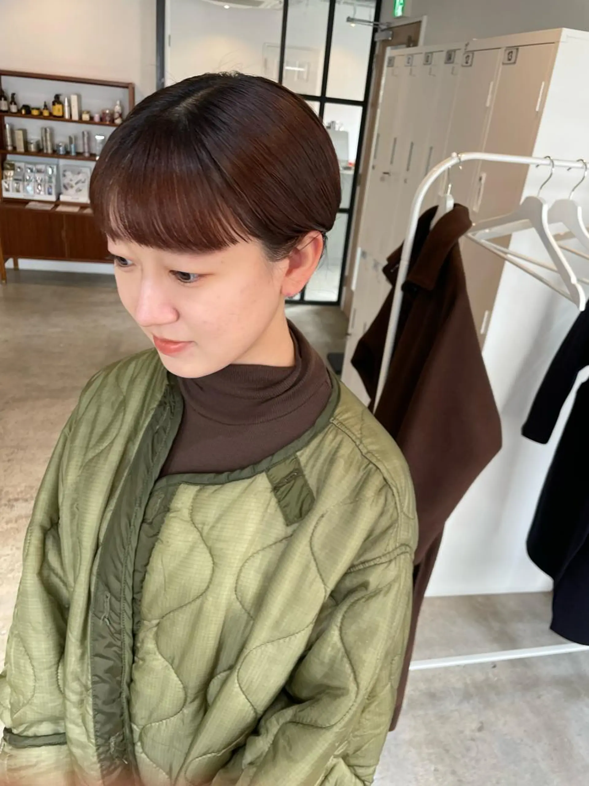 ショート カラー 丸みショート ショートヘア ワイドバング カット ヘアカラー Takuma Suzuki中目黒のヘアスタイル