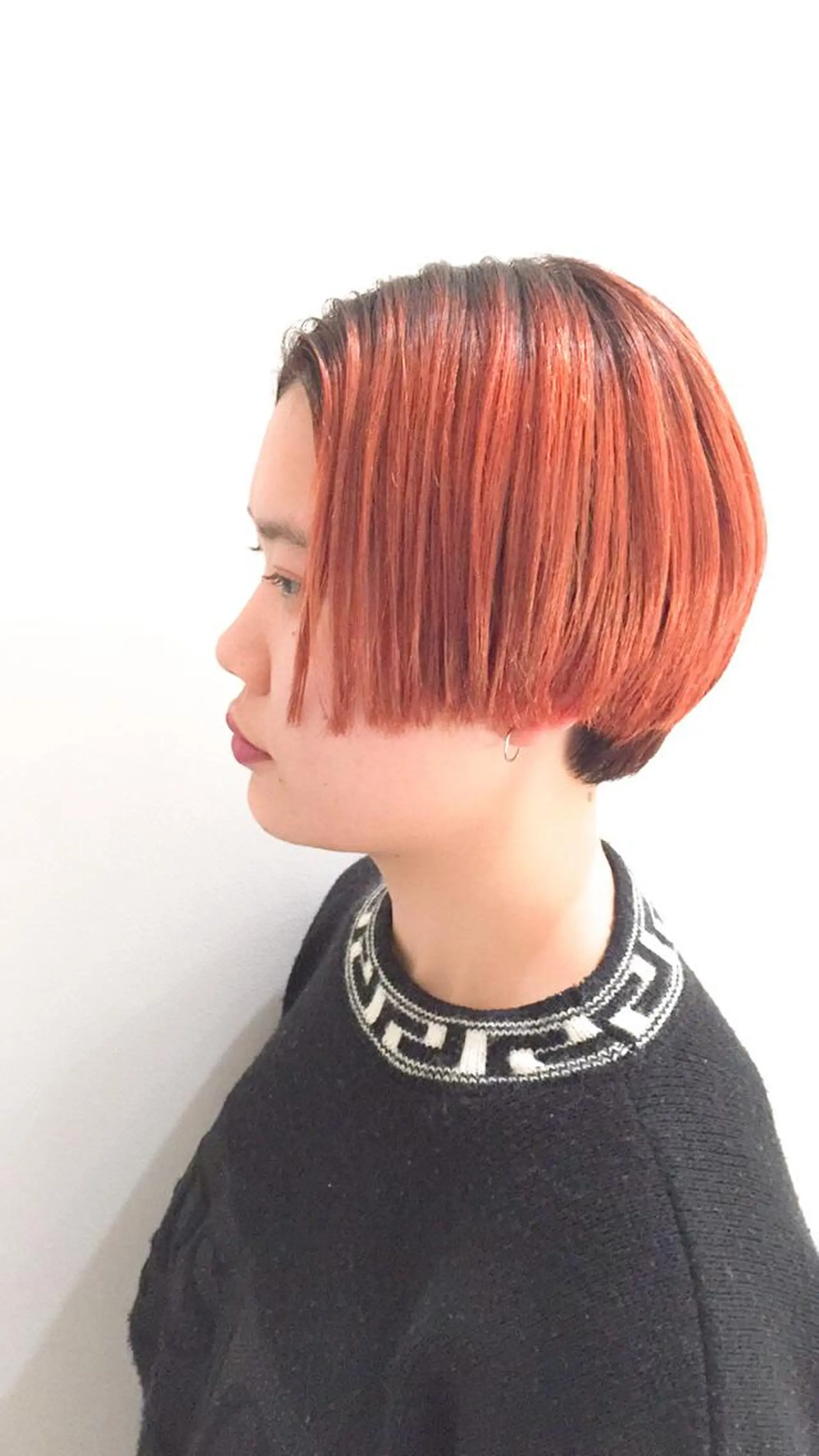 ショート カラー ブリーチ オレンジ 🍀ケアブリーチ カラー🍀坂井のヘアスタイル