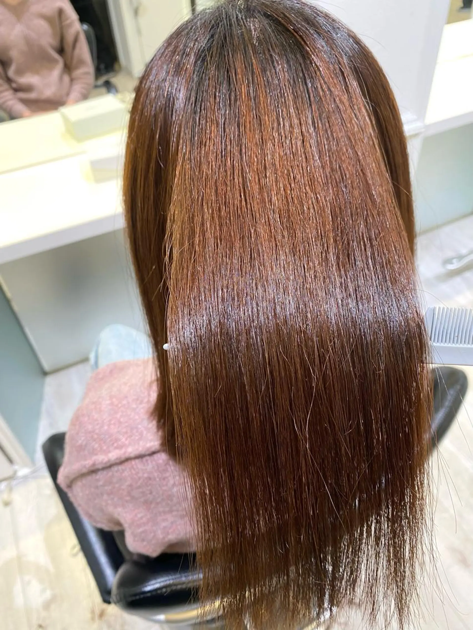 セミロング カット 縮毛矯正 💎髪質改善/縮毛矯 正特化💎鈴木一寿のヘアスタイル