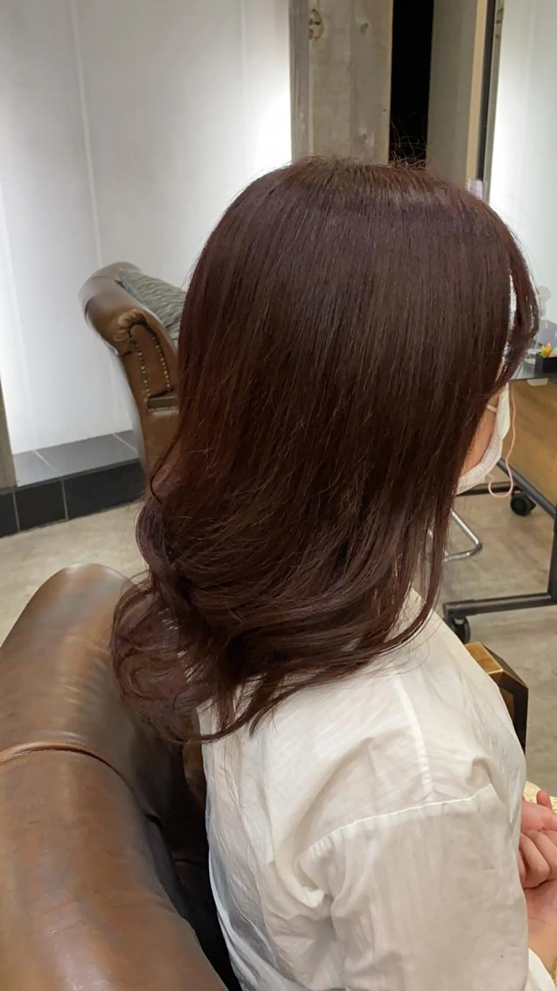 セミロング カラー ブラウンカラー ピンクカラー ピンクブラウン カット ヘアカラー トリートメント ヘアセット 🟢NEGi🟣 🫧髪質改善のヘアスタイル