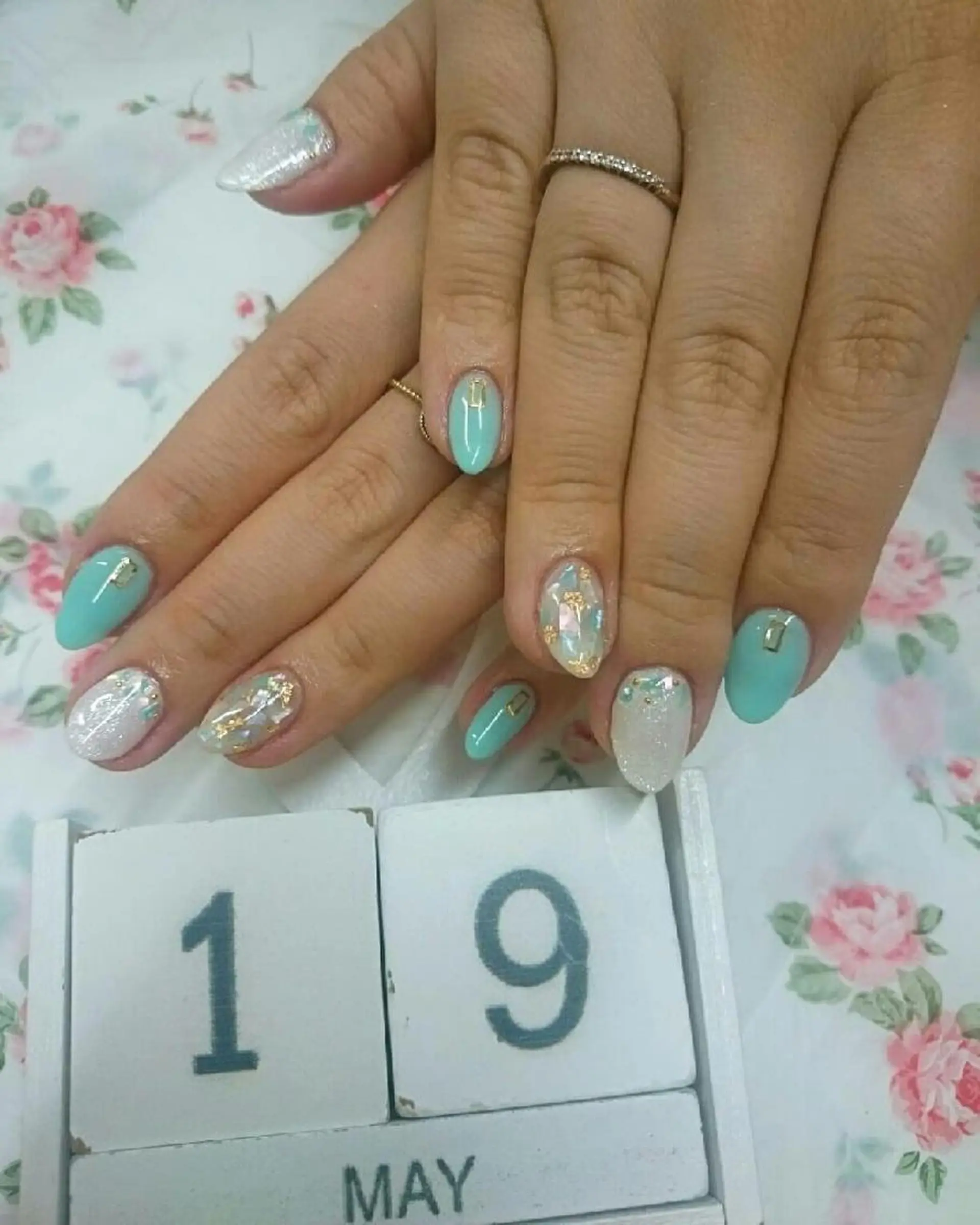 ネイル ブルー JEWEL nailのネイルデザイン