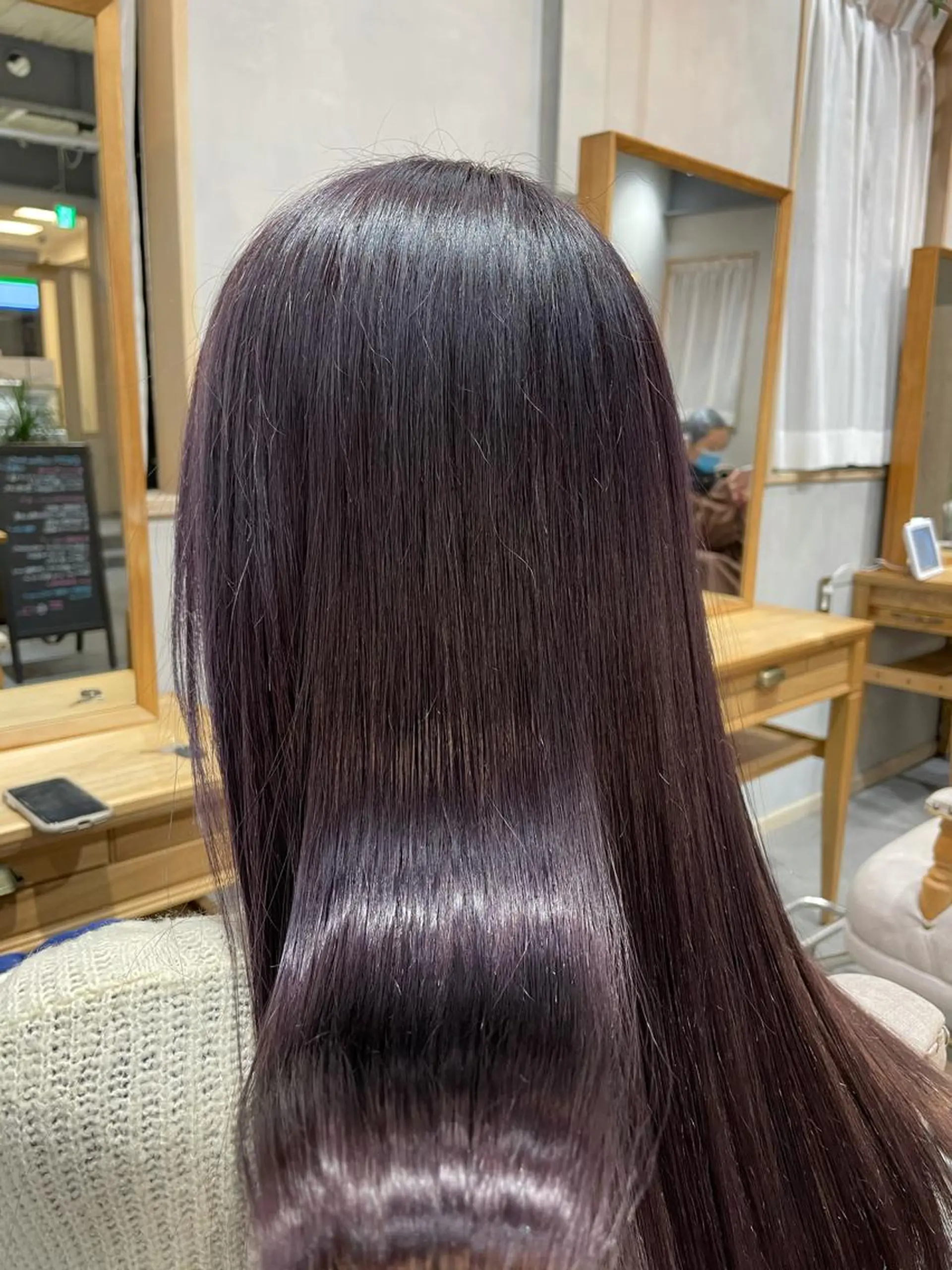 ロング カラー 骨格補正似合わせ カット阿部建のヘアスタイル