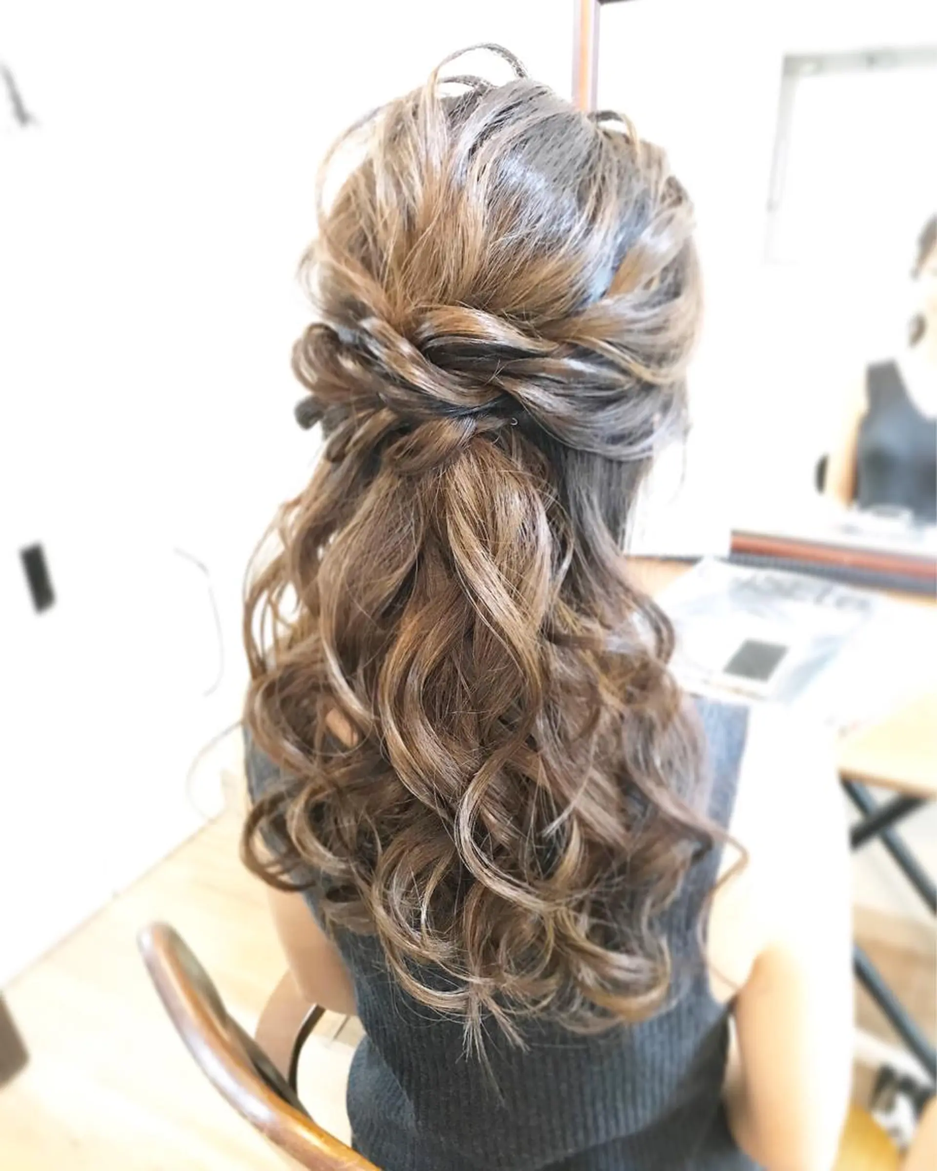 セミロング ヘアアレンジ ヘアメ/着付け 清水玲歌のヘアスタイル