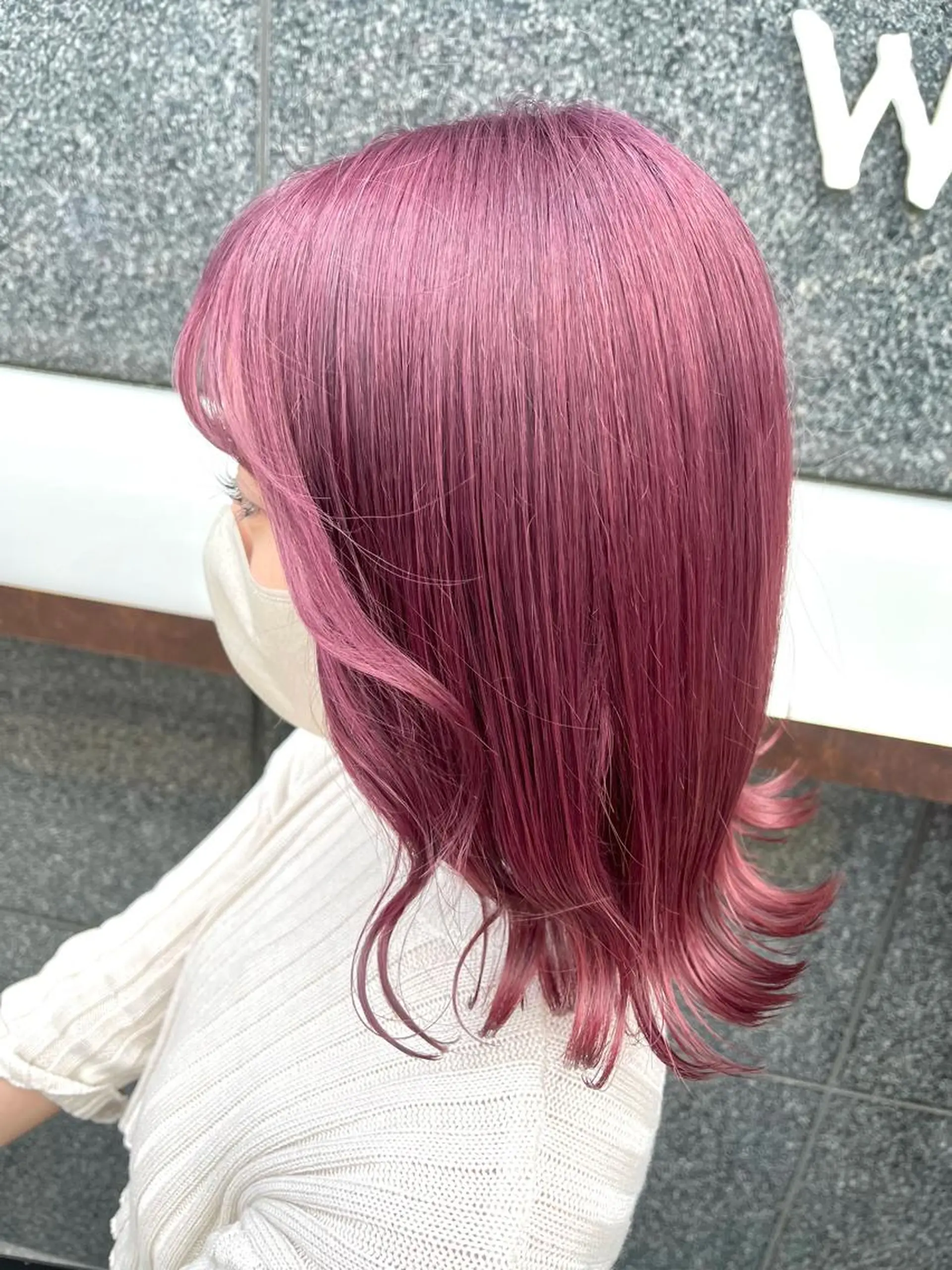 ミディアム カラー ラベンダーカラー ラベンダーピンク ピンクカラー ヘアカラー トリートメント ヘアセット 韓国/インナーカラー 🍑YUI🍑のヘアスタイル