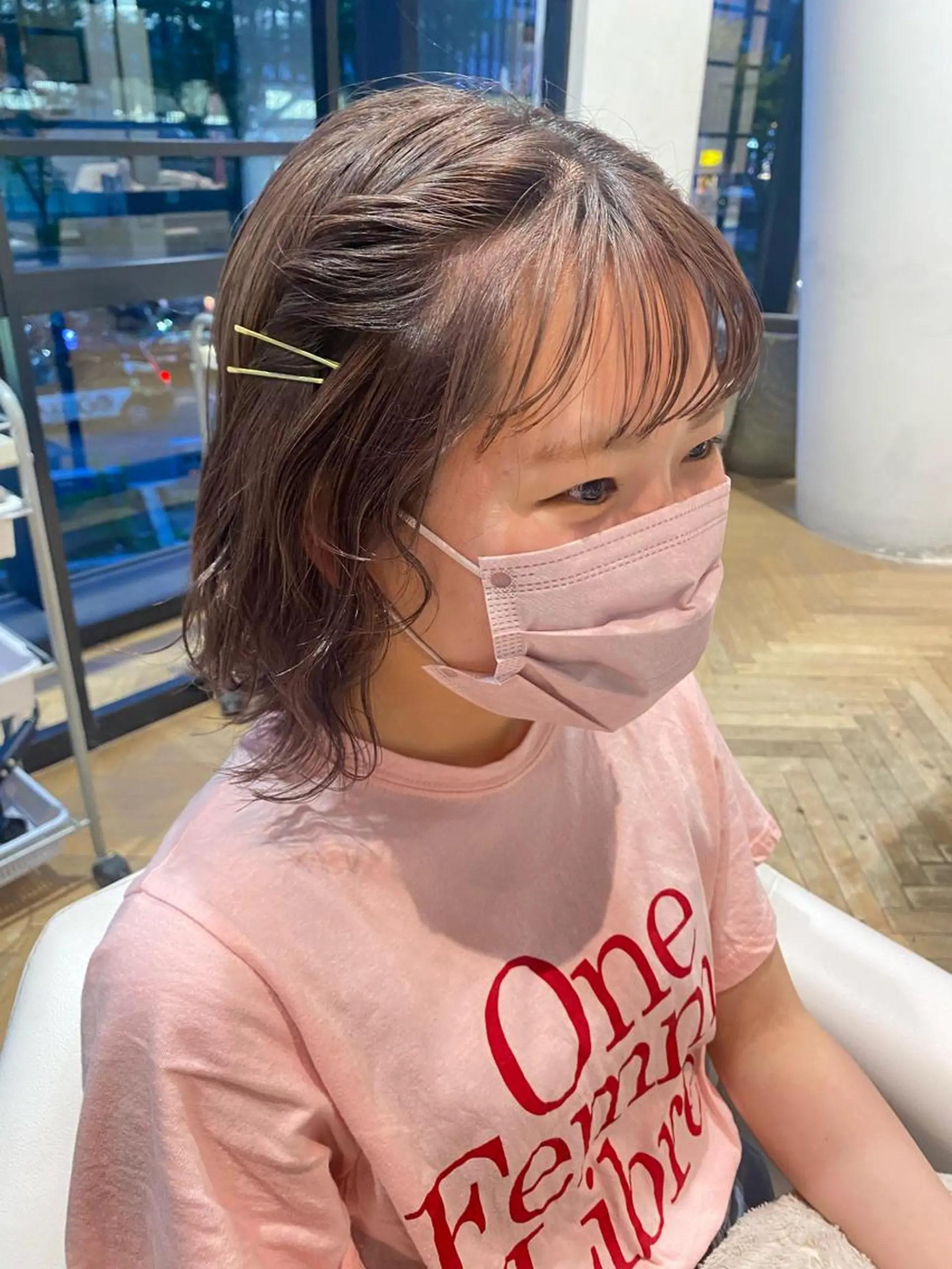 カラー ブリーチ ブラウンカラー 透明感カラー 増井 彩乃のヘアスタイル