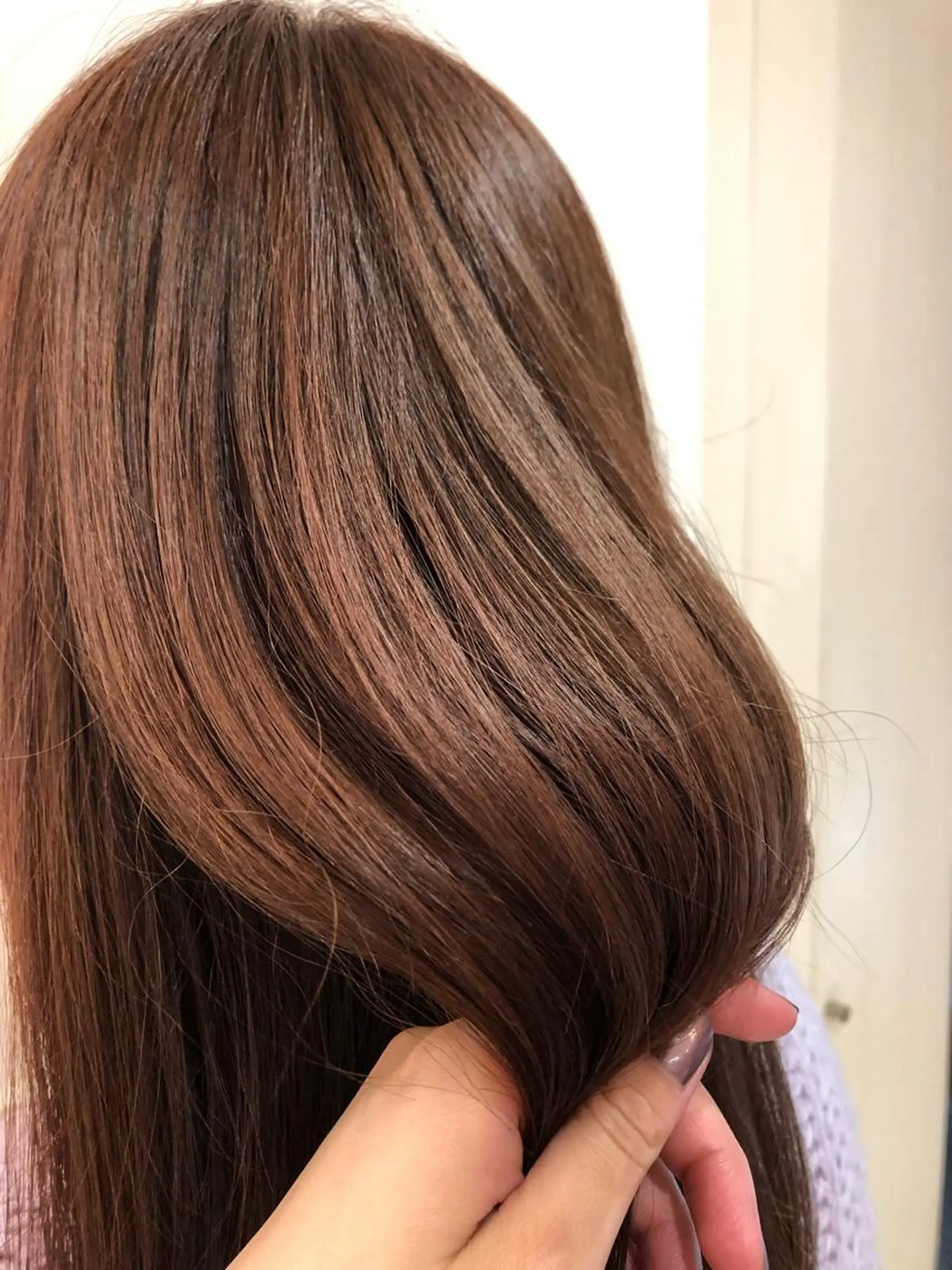 ロング カラー ブラウンカラー ピンクカラー ピンクブラウン ヘアカラー 🌼RIKA KAWAUCHI🌼のヘアスタイル