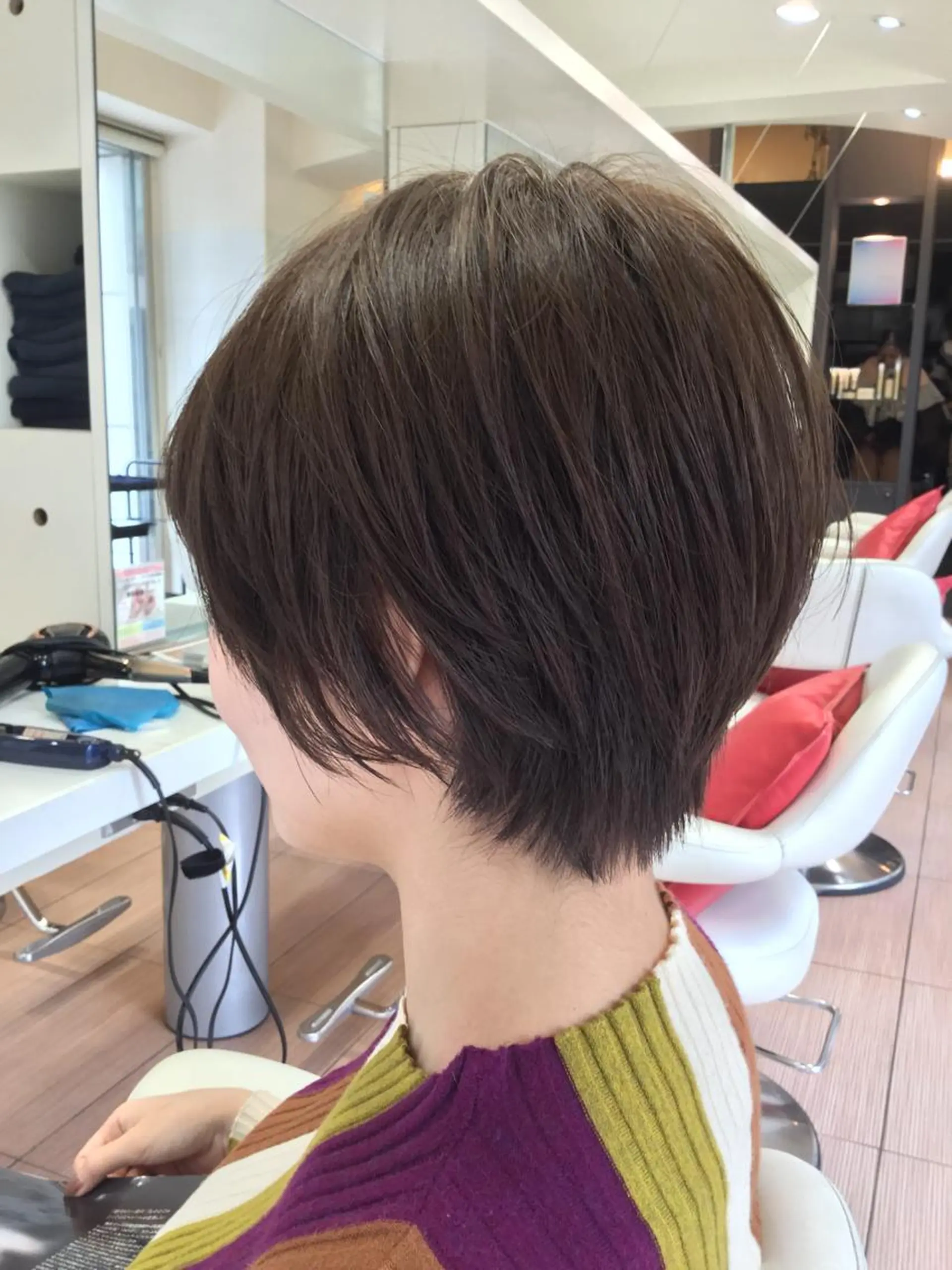 ショート カラー 手櫛でストレート/ 人生を変える美髪へのヘアスタイル