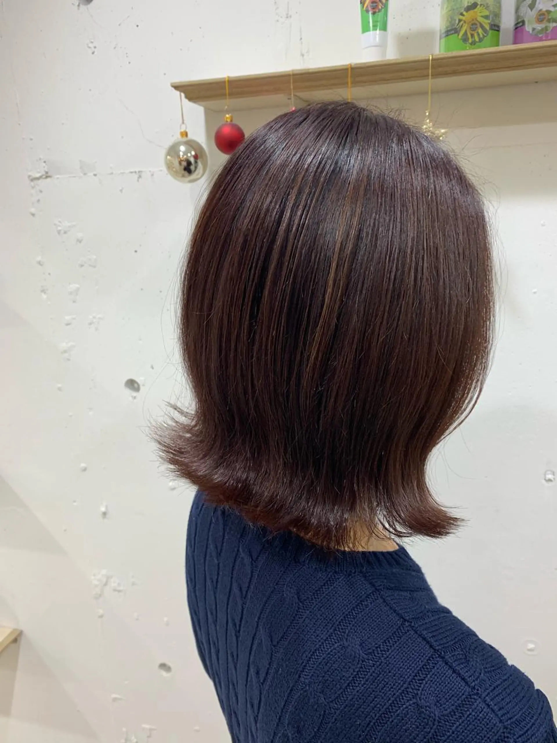 ミディアム カラー ハイライトカラー ハイライト カット ヘアカラー トリートメント 🍑艶髪✖️暖色系 ✨momoka🍑のヘアスタイル