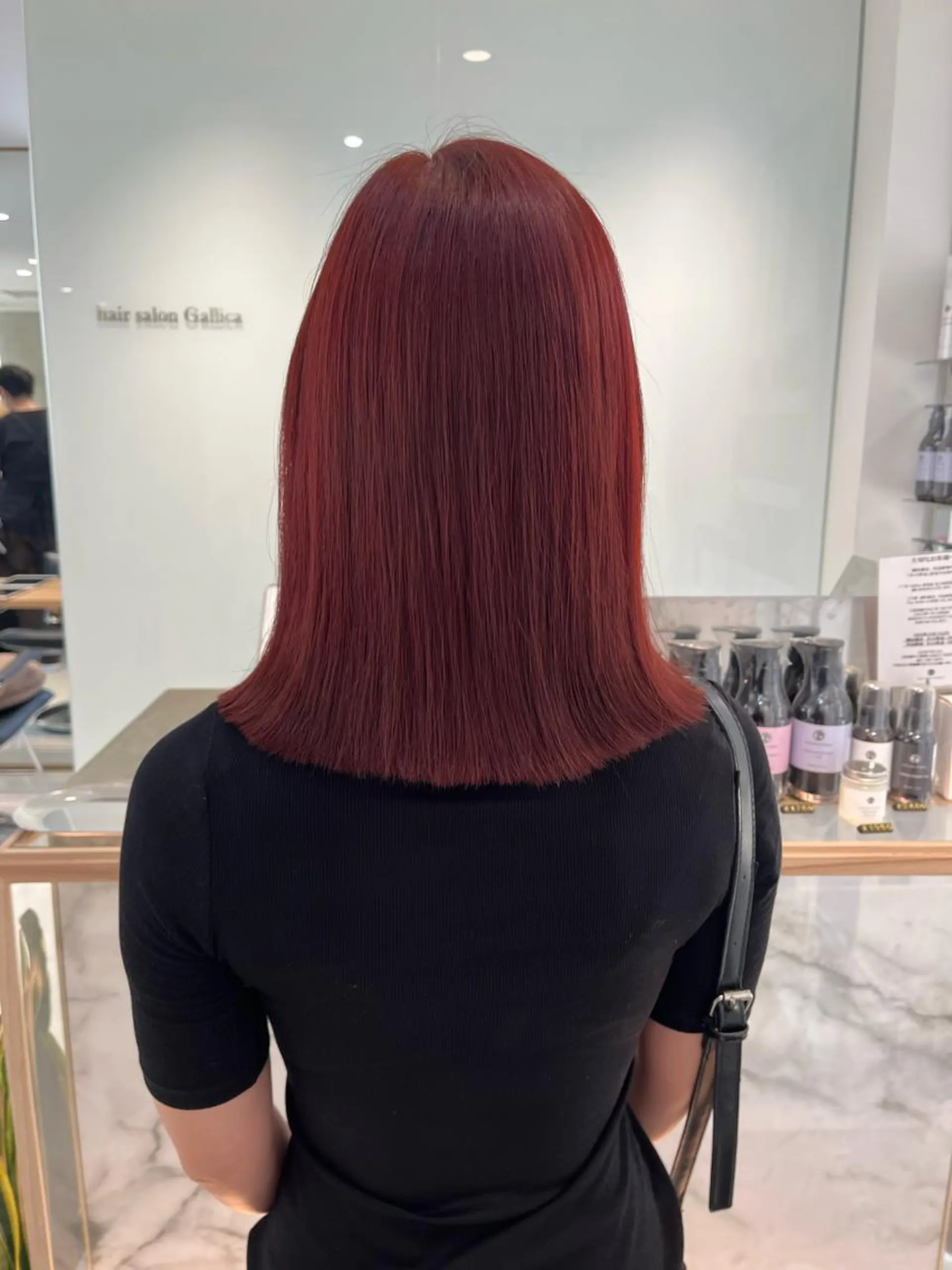 ミディアム カラー ヘアアレンジ 黒髪 ブリーチ ケアブリーチ カシス ディープラベンダー ヘアカラー トリートメント ヘアセット stylist ◎RUKI.のヘアスタイル