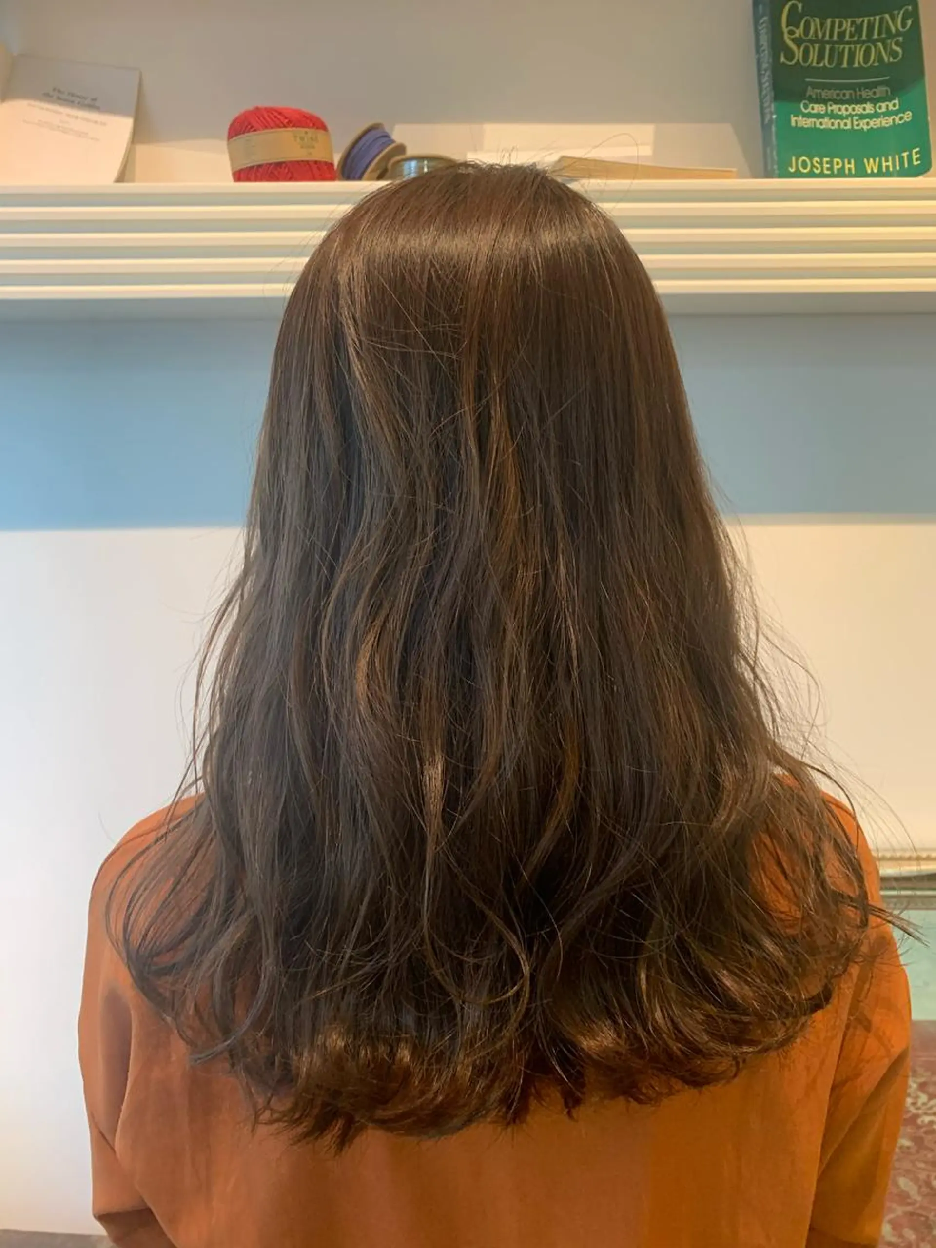 セミロング カット ヘアカラー トリートメント ヘッドスパ ヘアセット 山口 竣也のヘアスタイル