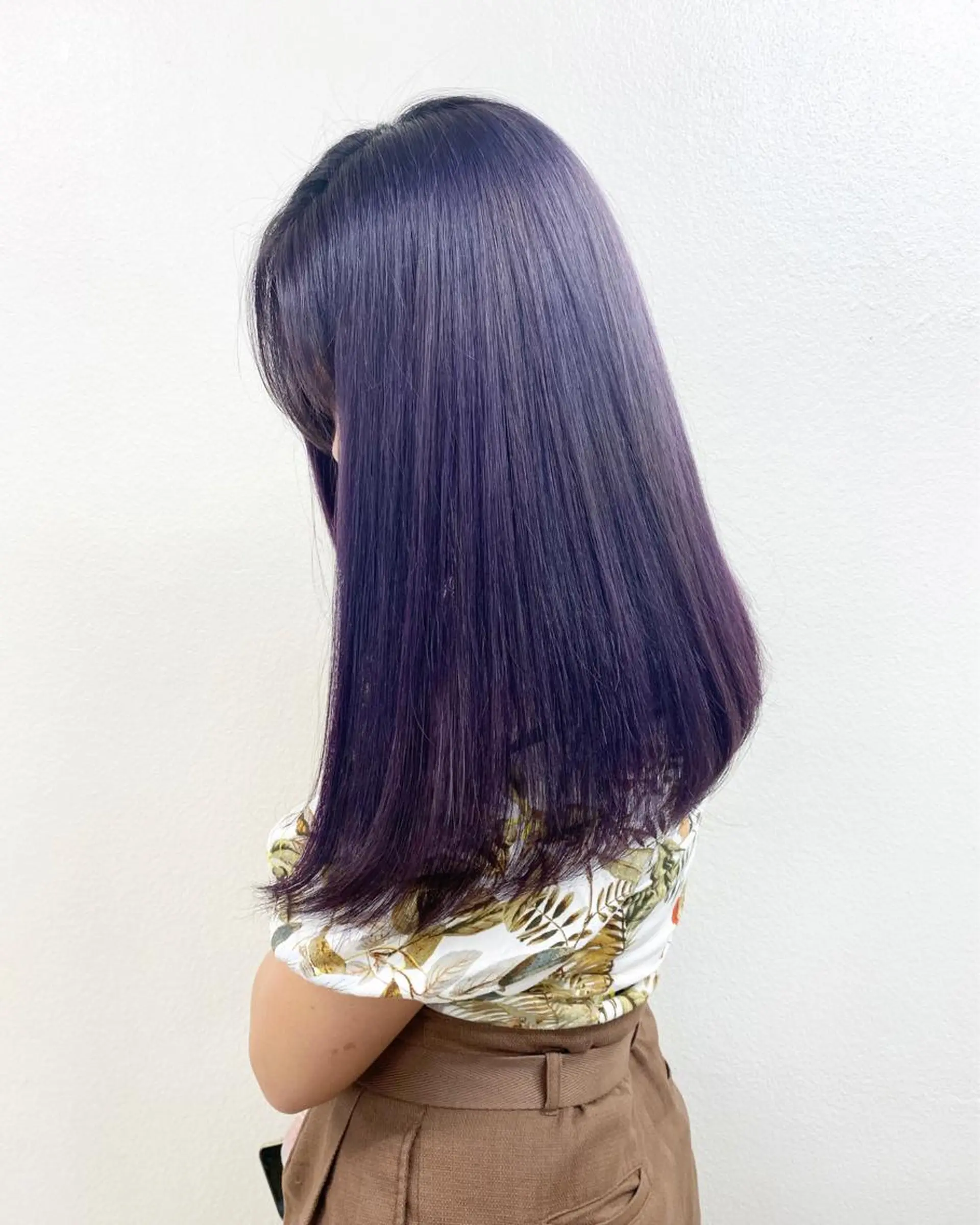 セミロング カラー ヘアアレンジ 🌷FUKA🌷 まろやかハイトーンのヘアスタイル