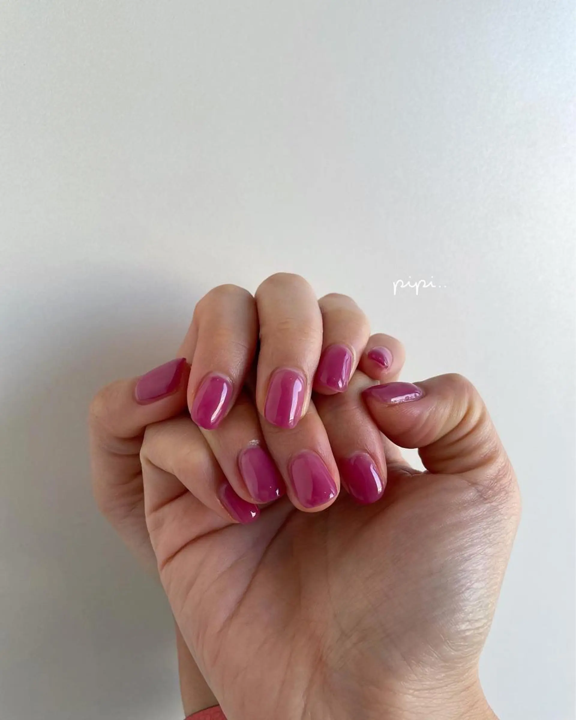 ショート ネイル ワンカラーネイル pipi..所属・pipi ..のネイルデザイン