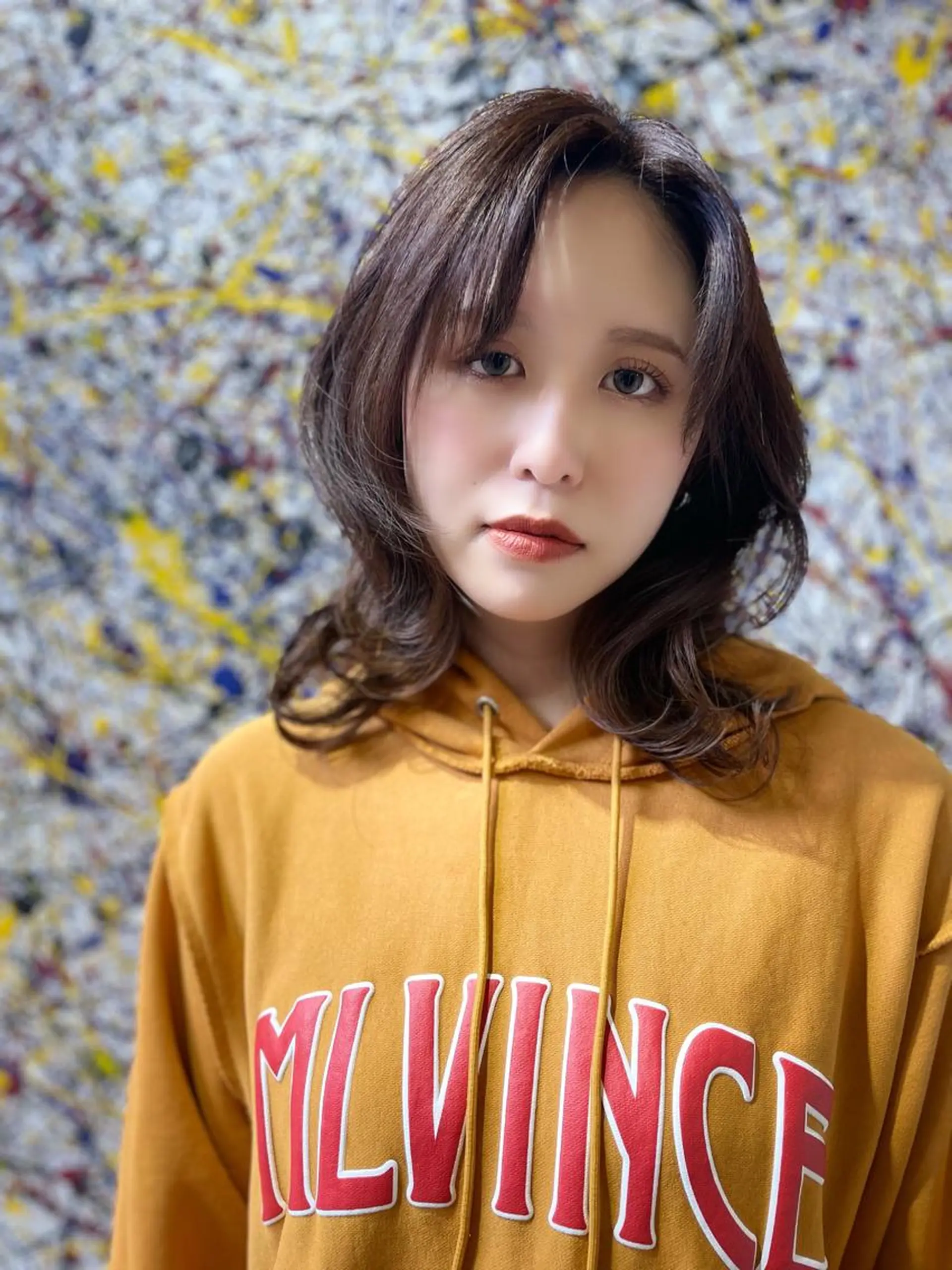 ミディアム 韓国風ヘア カット ヘアカラー トリートメント TMJ所属・バズる韓国ヘア 🇰🇷溝邊　拓麿のヘアスタイル