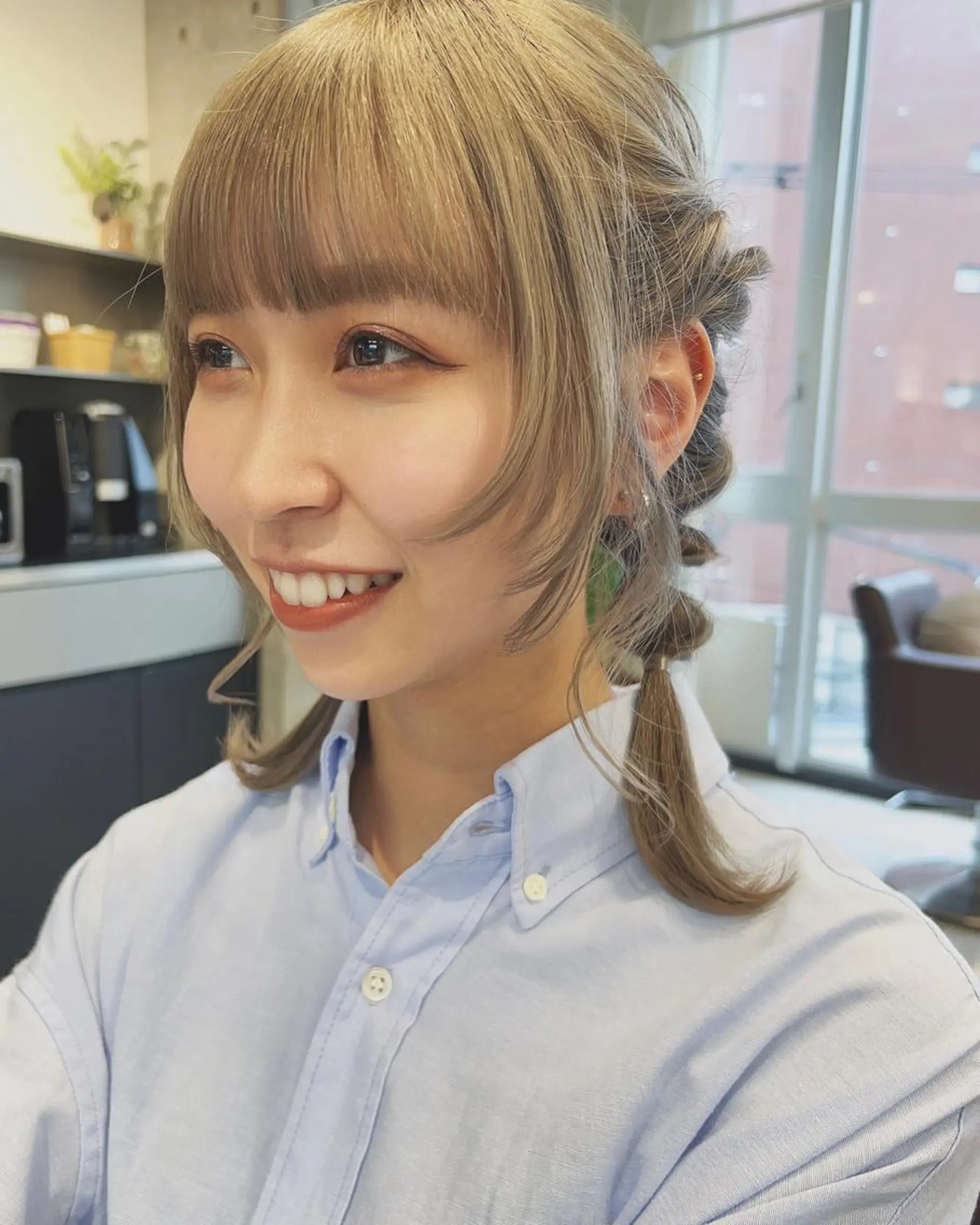 ミディアム ヘアアレンジ にった みずきのヘアスタイル