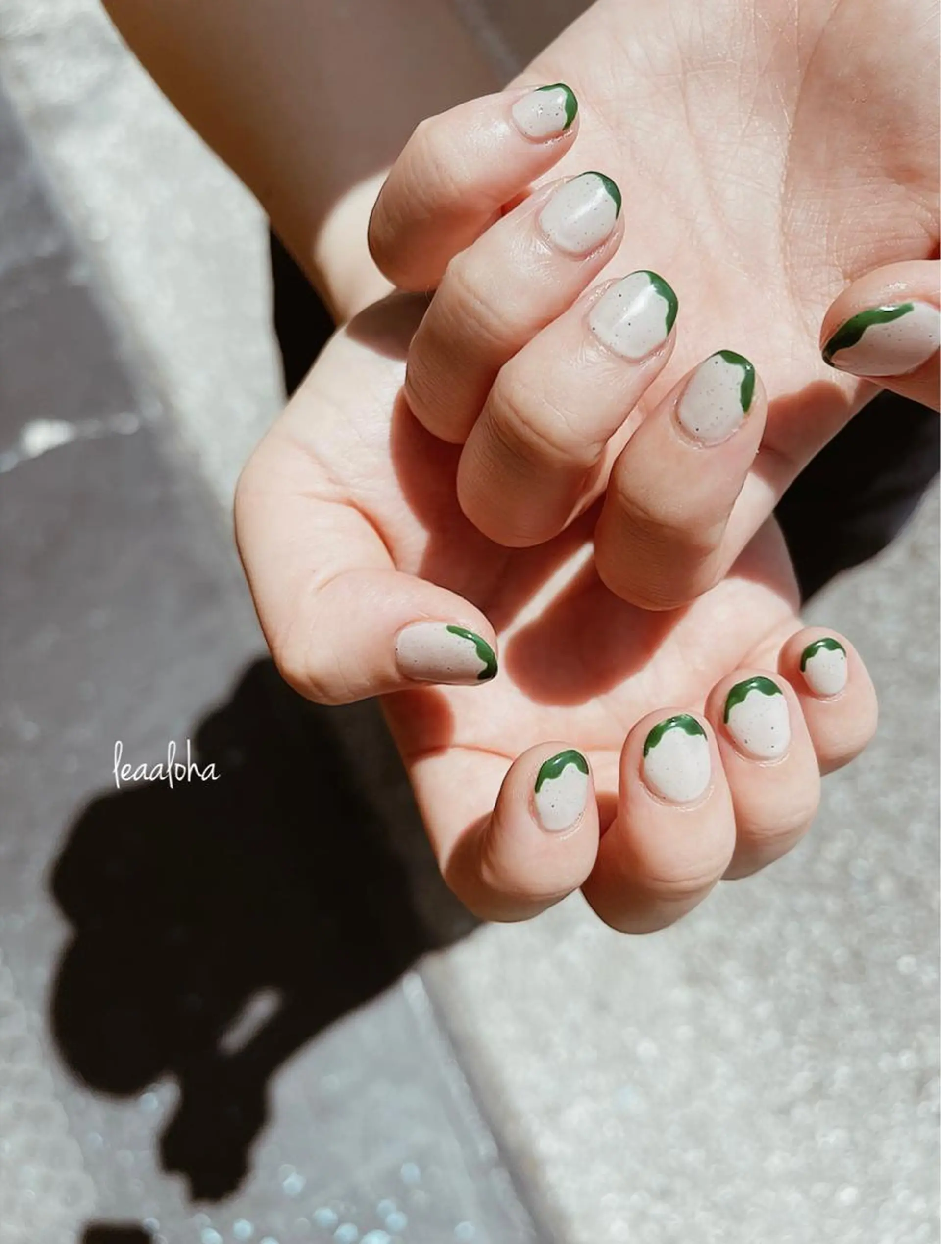 ネイル ブルー クリアネイル フットネイル ジェルネイル グリーン ハンドネイル フットネイル leaaloha　byBROWN HAIR所属・レアアロハ宇都宮 /ネイル.脱毛のネイルデザイン
