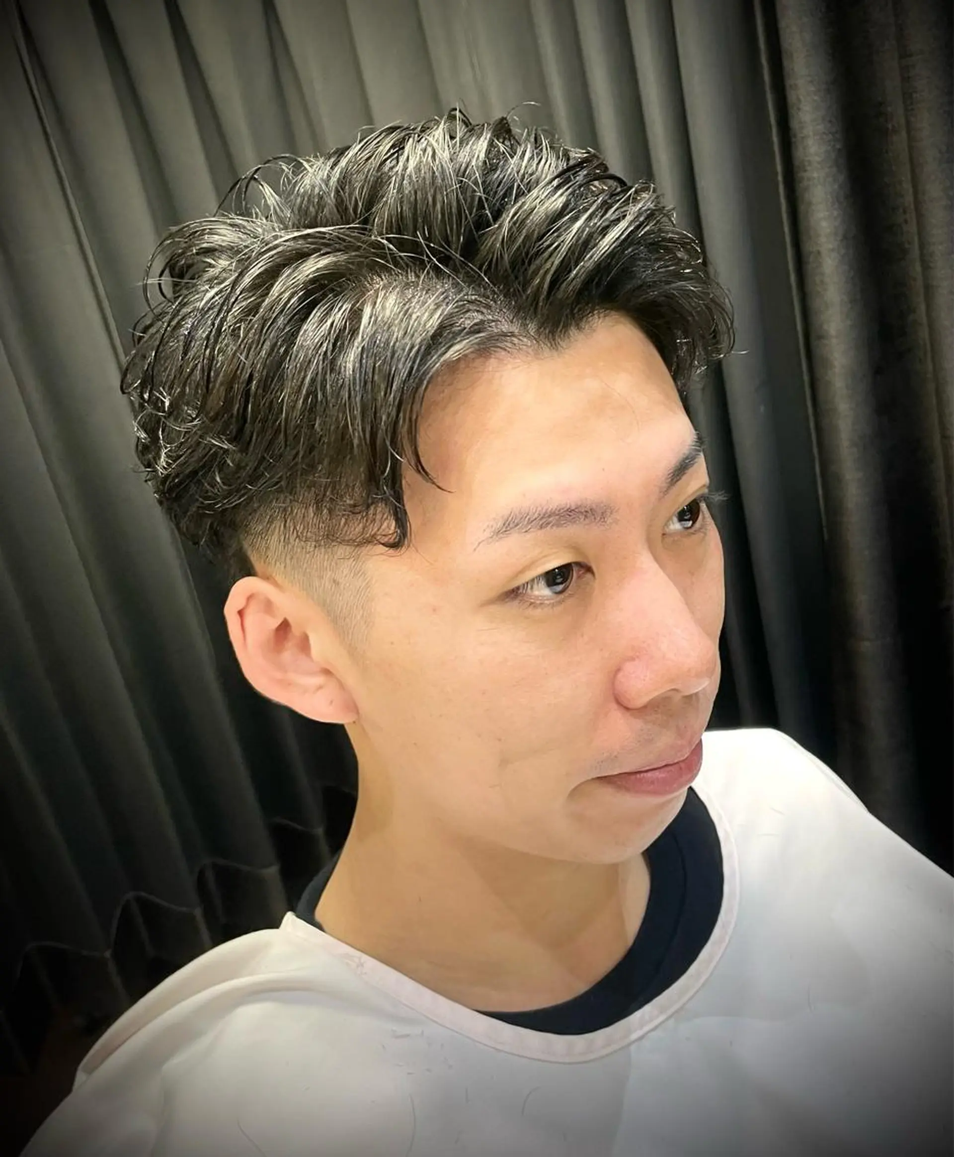 ショート パーマ 浅見 天翔のヘアスタイル