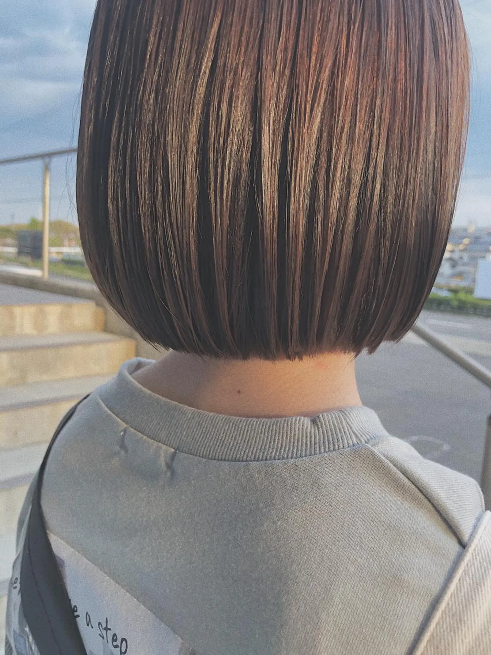 ショート カラー ベージュカラー 透明感カラー カット ヘアカラー トリートメント umi所属・NAKAGAWA YUICHIのヘアスタイル