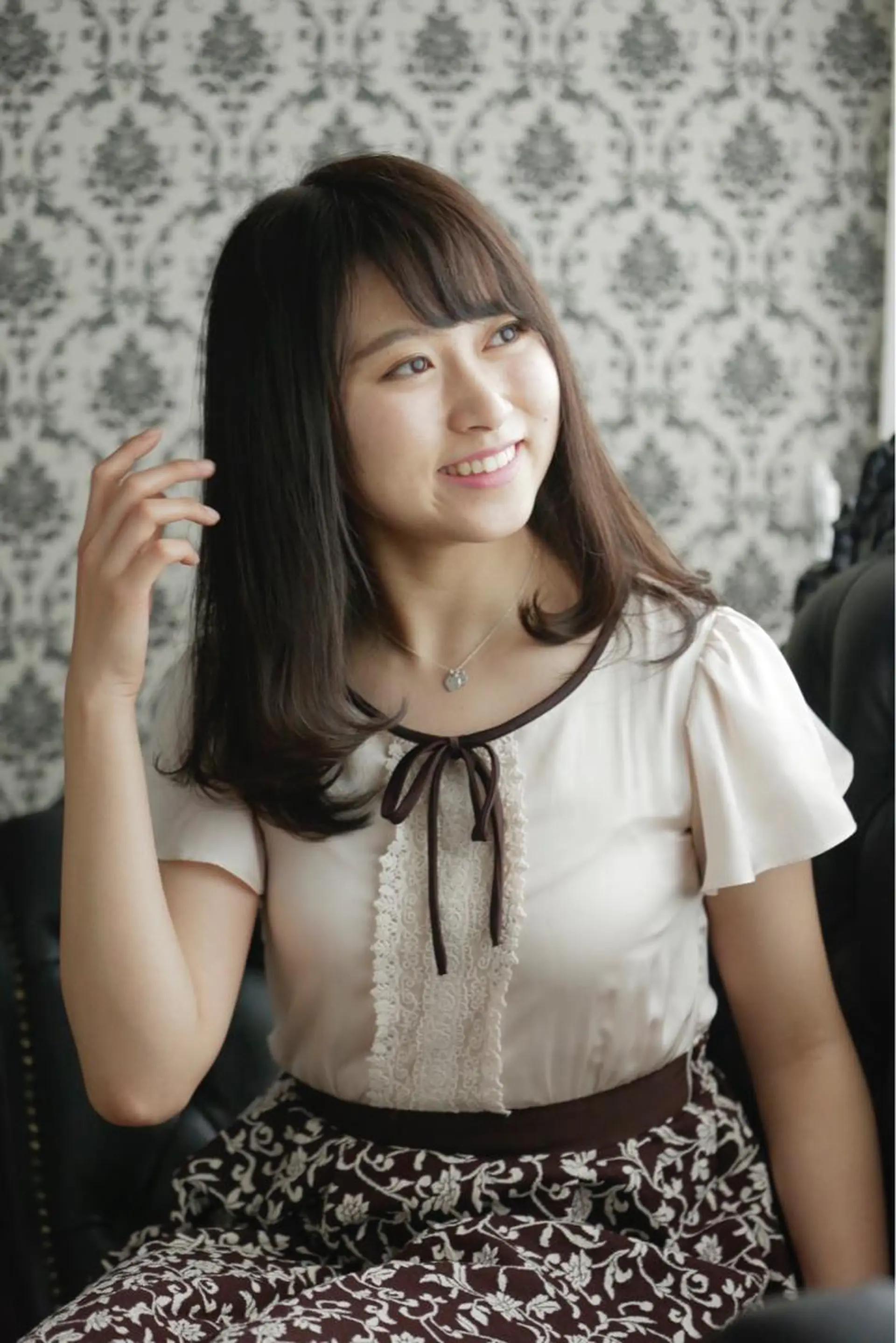 セミロング カラー 大元 マイのヘアスタイル