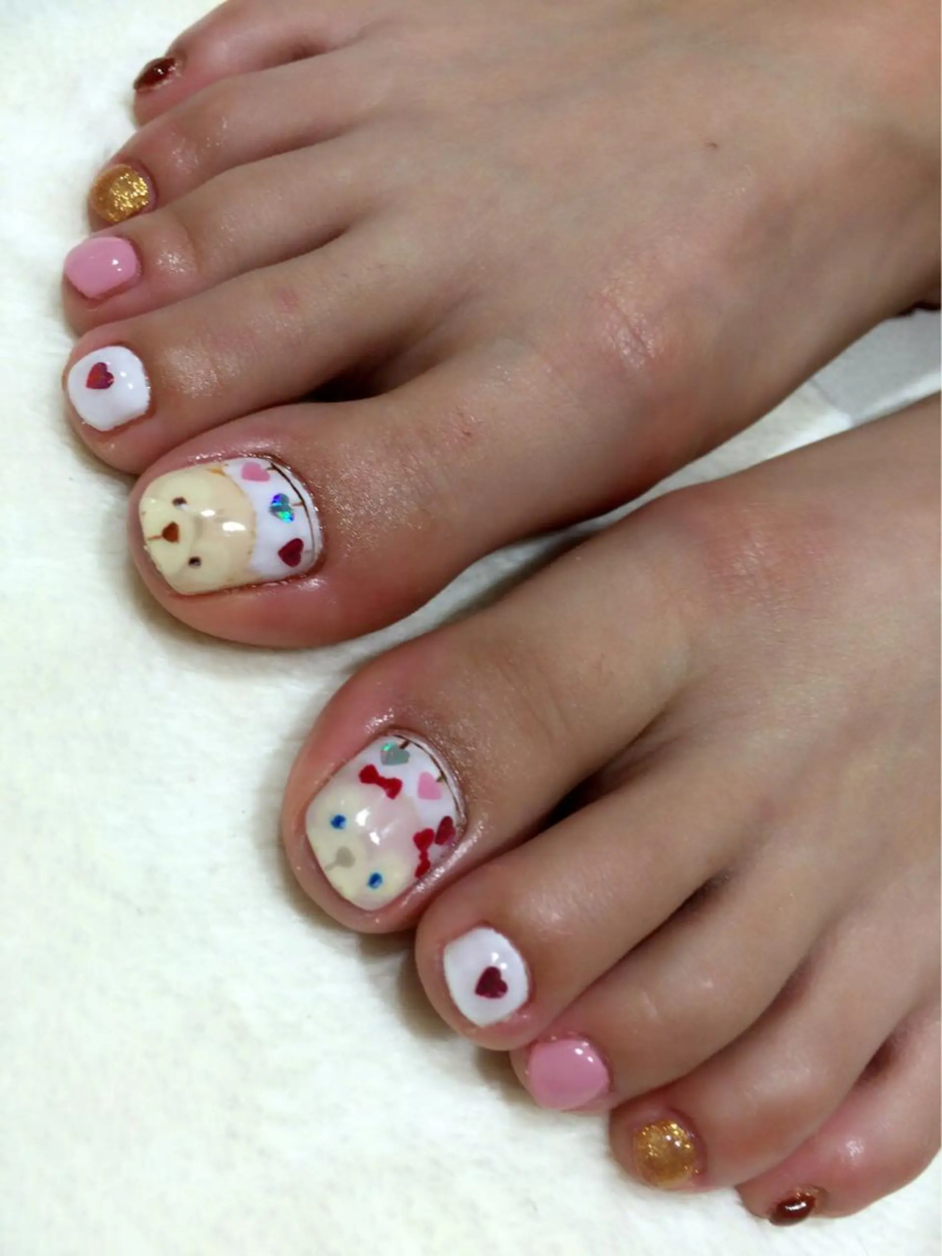 ネイル アートネイル フットネイル Sympa 𝓜iwako🐰ᩚのネイルデザイン
