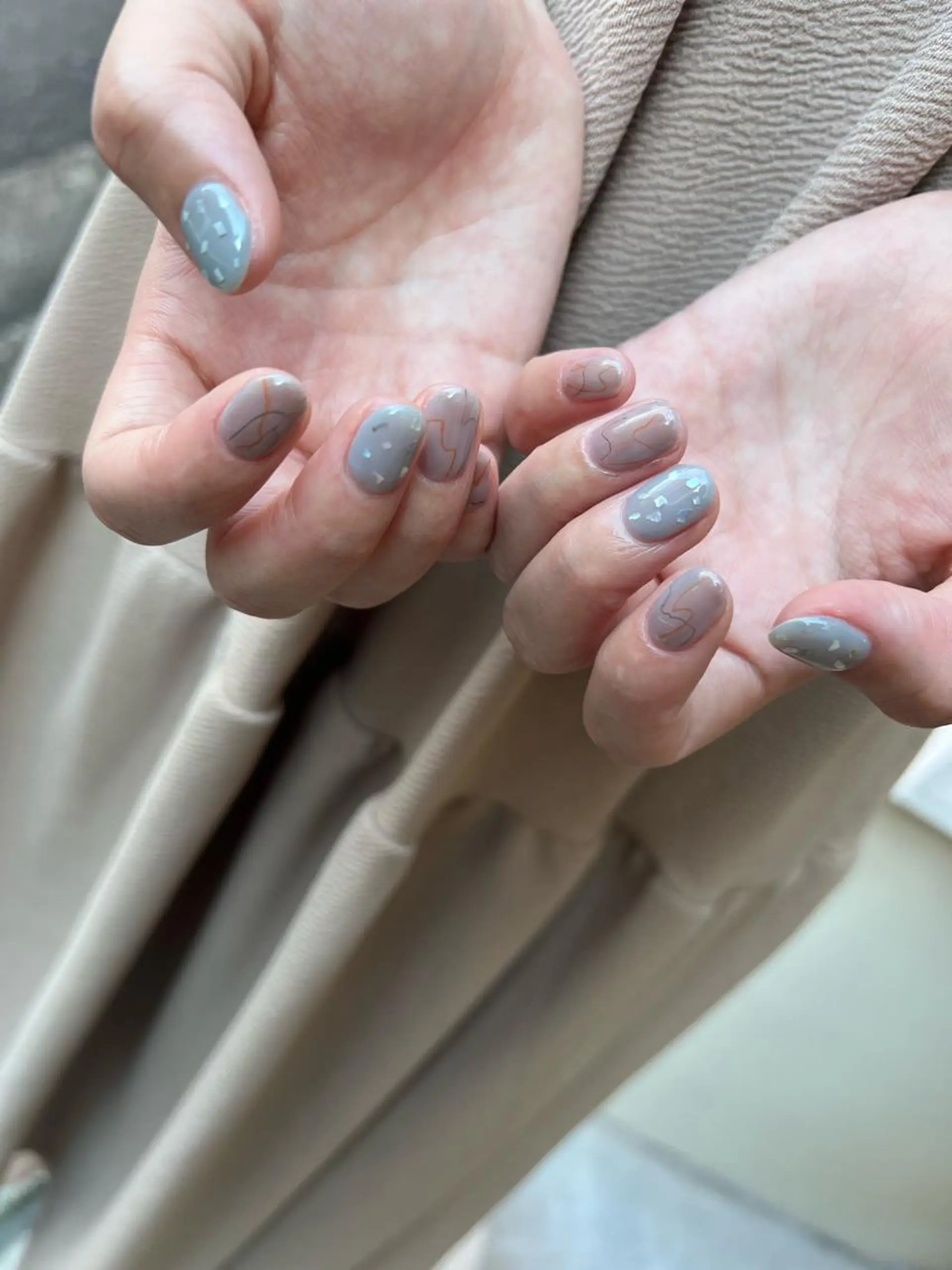 ネイル フレンチネイル マグネットネイル ミラーネイル ニュアンスネイル ワンカラーネイル 酒井 サカイのネイルデザイン