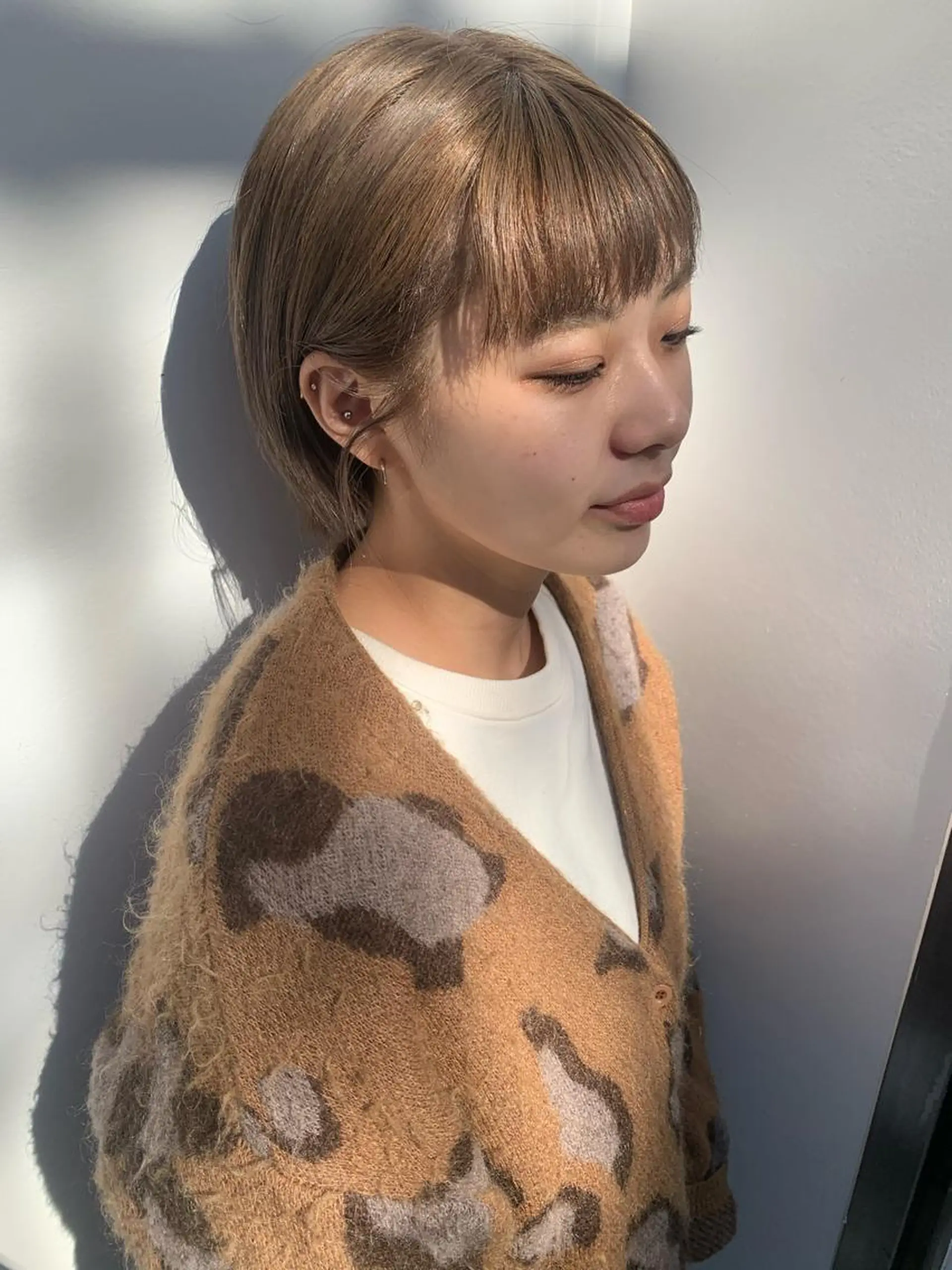 ミディアム カラー ベージュカラー ブリーチ ヘアカラー 中目黒🌼 🌼ハナのヘアスタイル