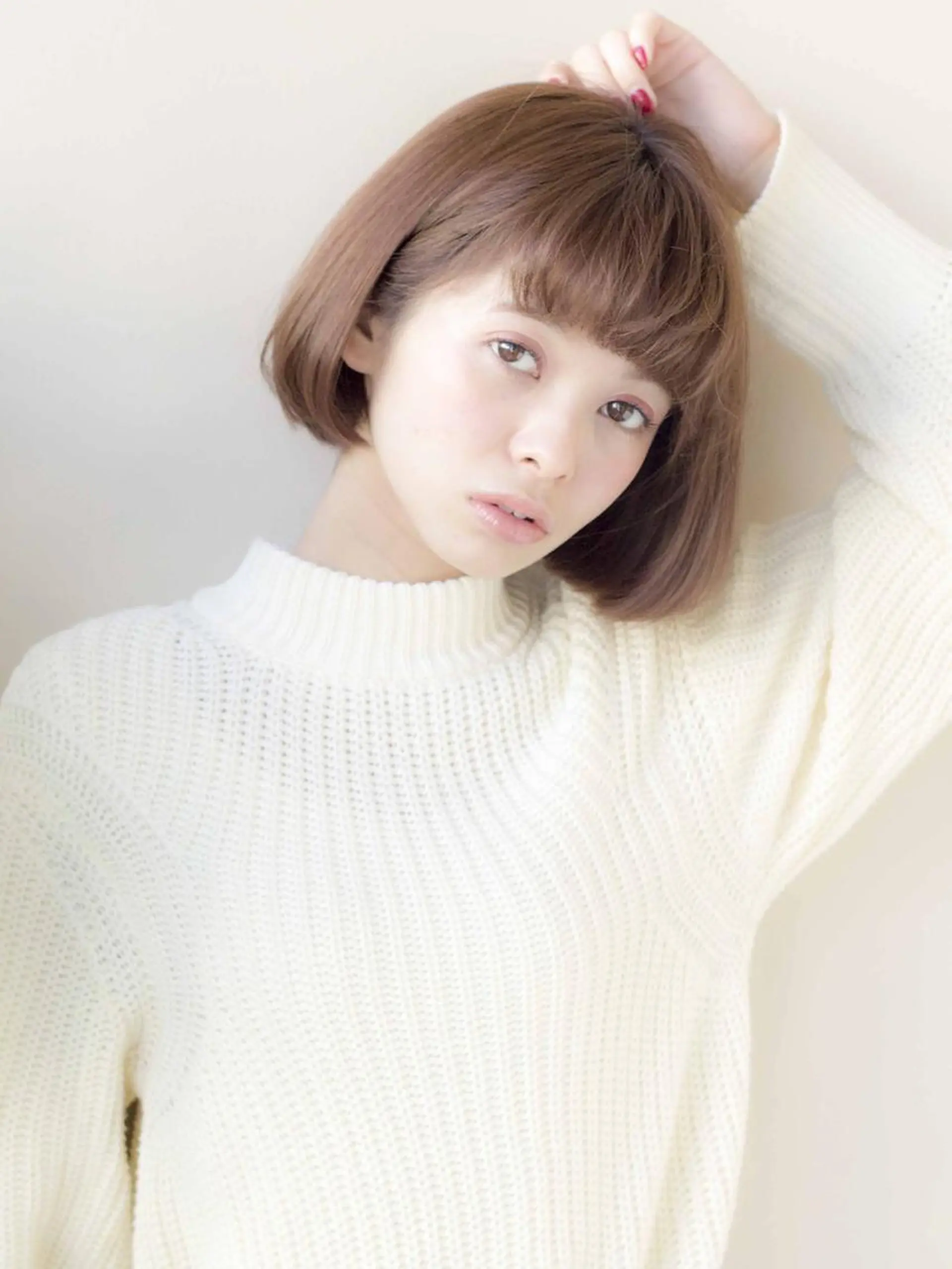 ショート アッシュ 外国人風カラー ハイライト Toiro 中目黒のヘアスタイル