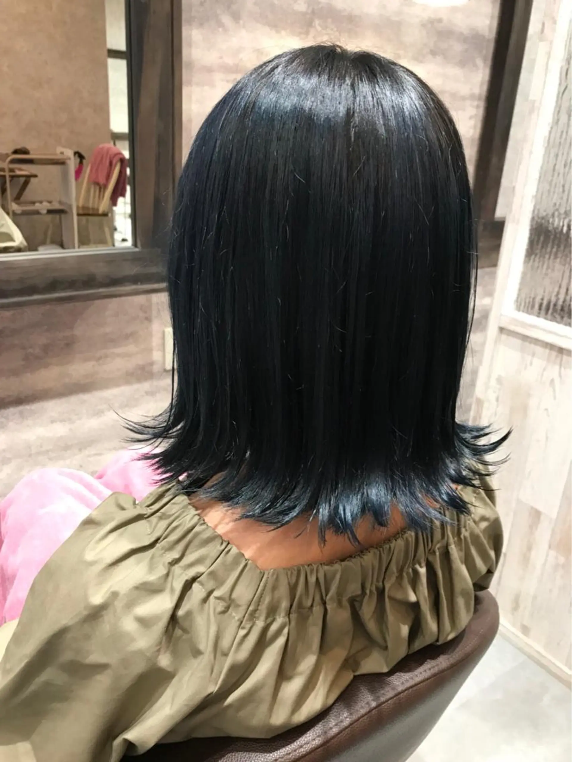ミディアム カラー ブルーカラー 💈Blanco💈 カラー&ケア🌈のヘアスタイル